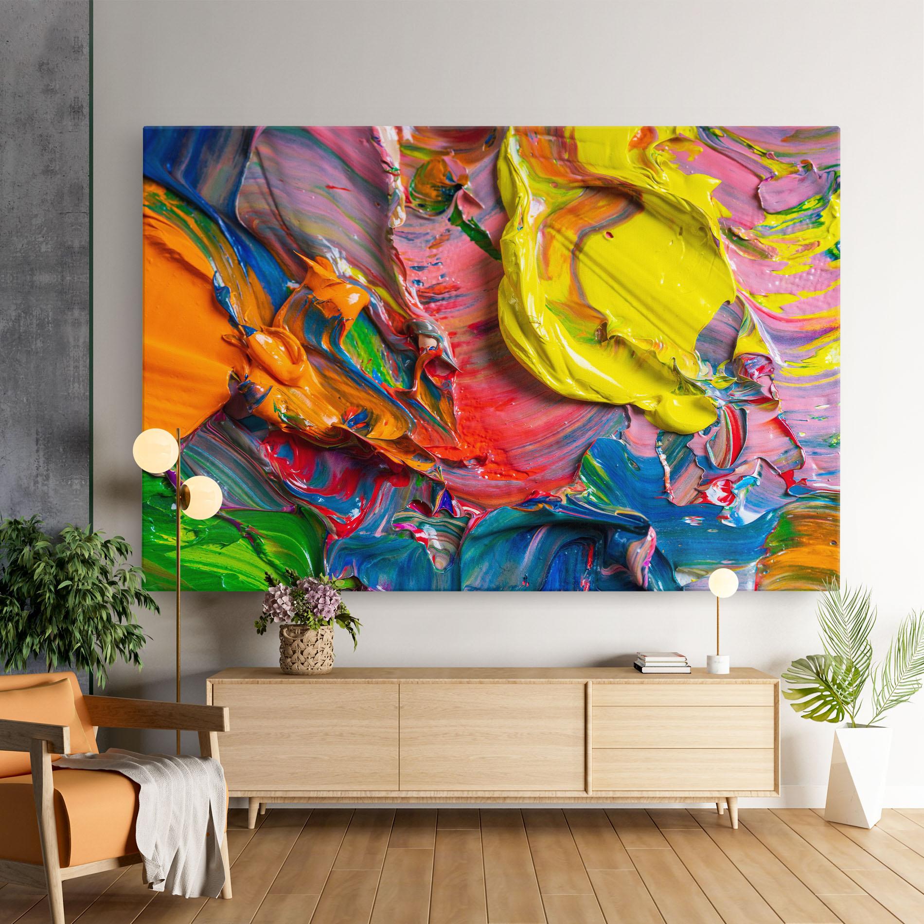 Vászonkép Bright Oil Colors mockup 9