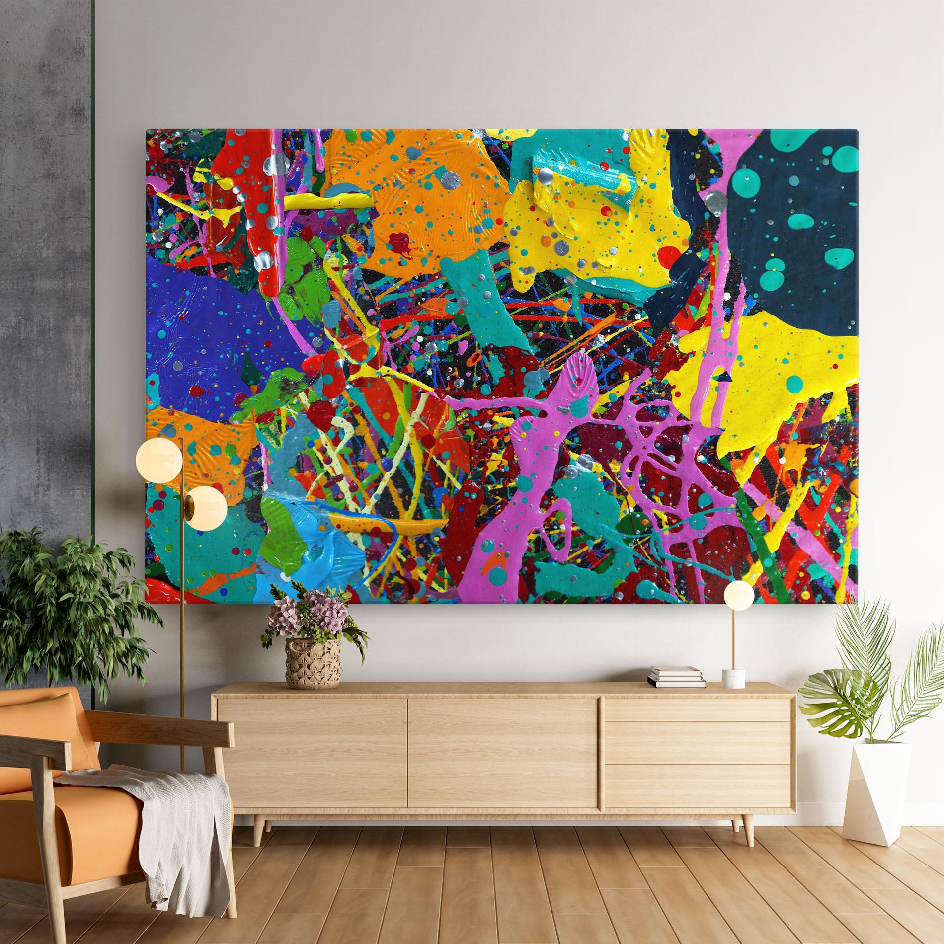 Vászonkép Dark Panorama mockup 9