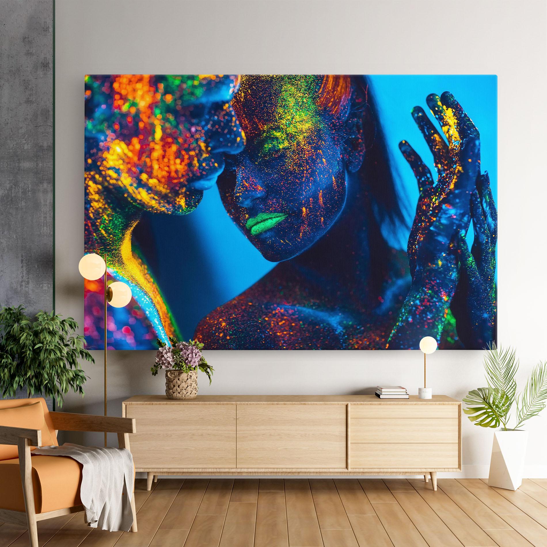 Vászonkép Fluorescent Couple mockup 9