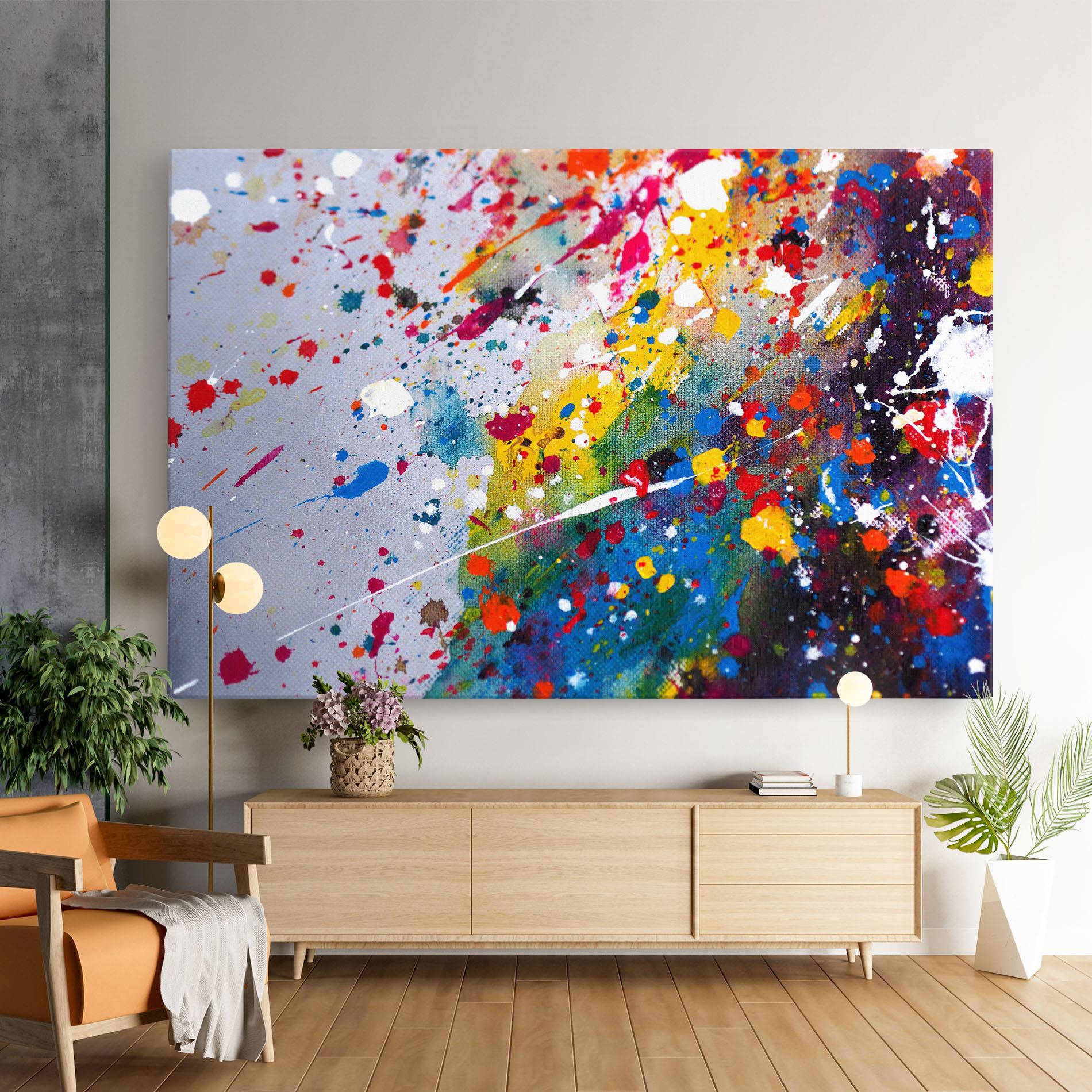 Vászonkép Watercolor Drops mockup 9