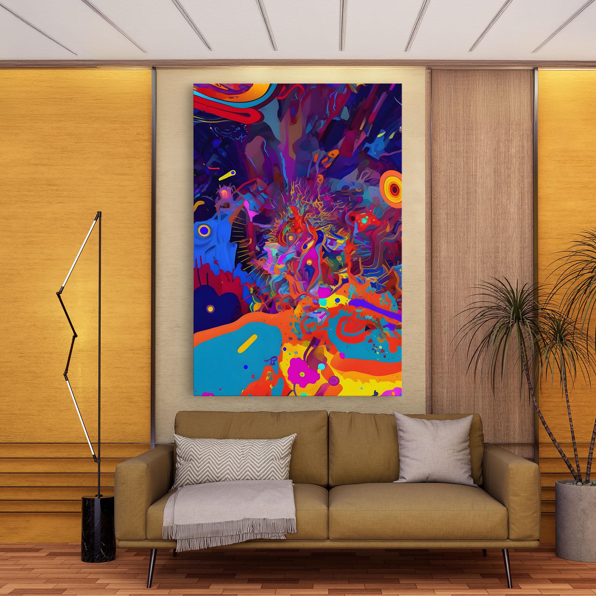 Vászonkép Abstract Color Work mockup 9