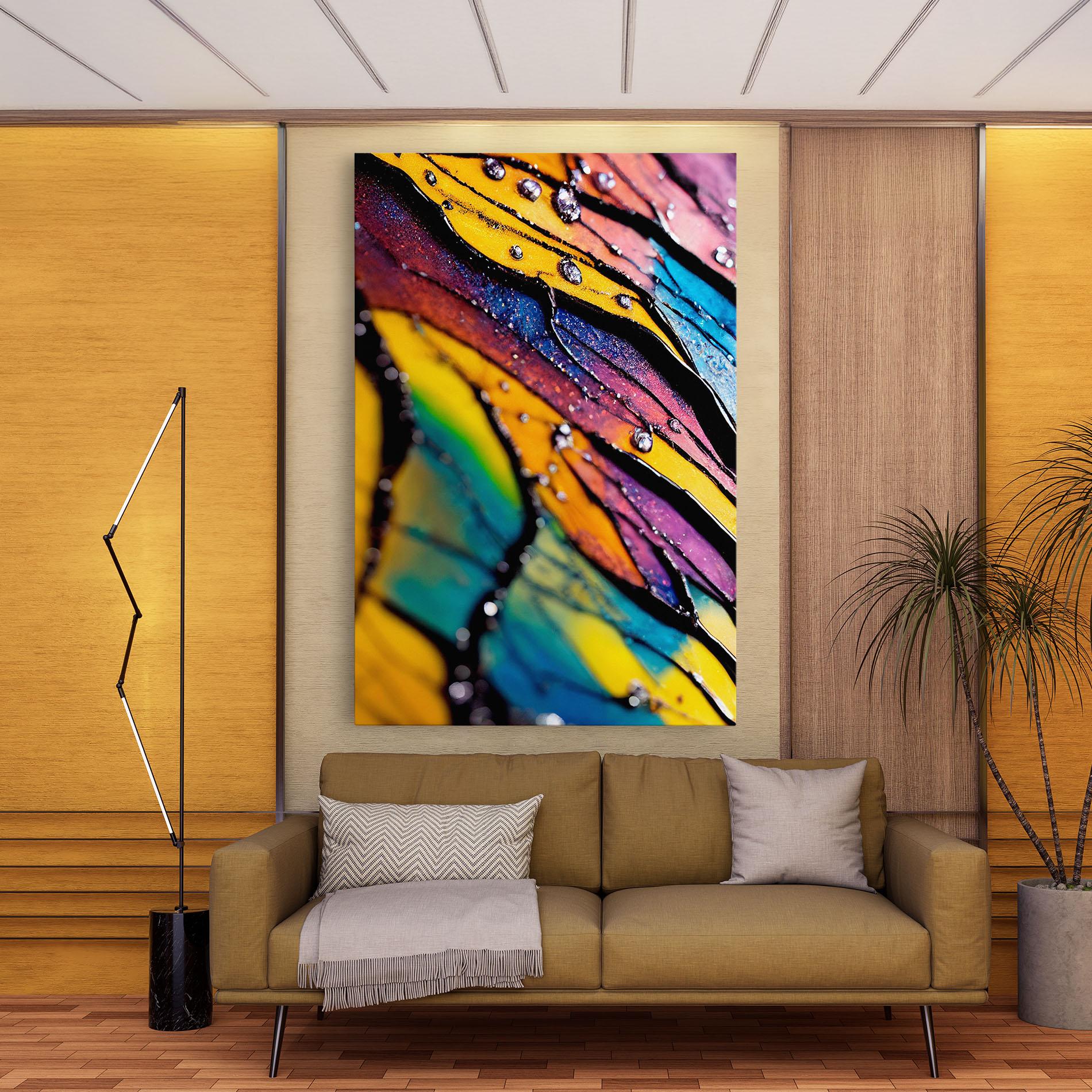 Vászonkép Beautiful Colorful Epoxy mockup 9