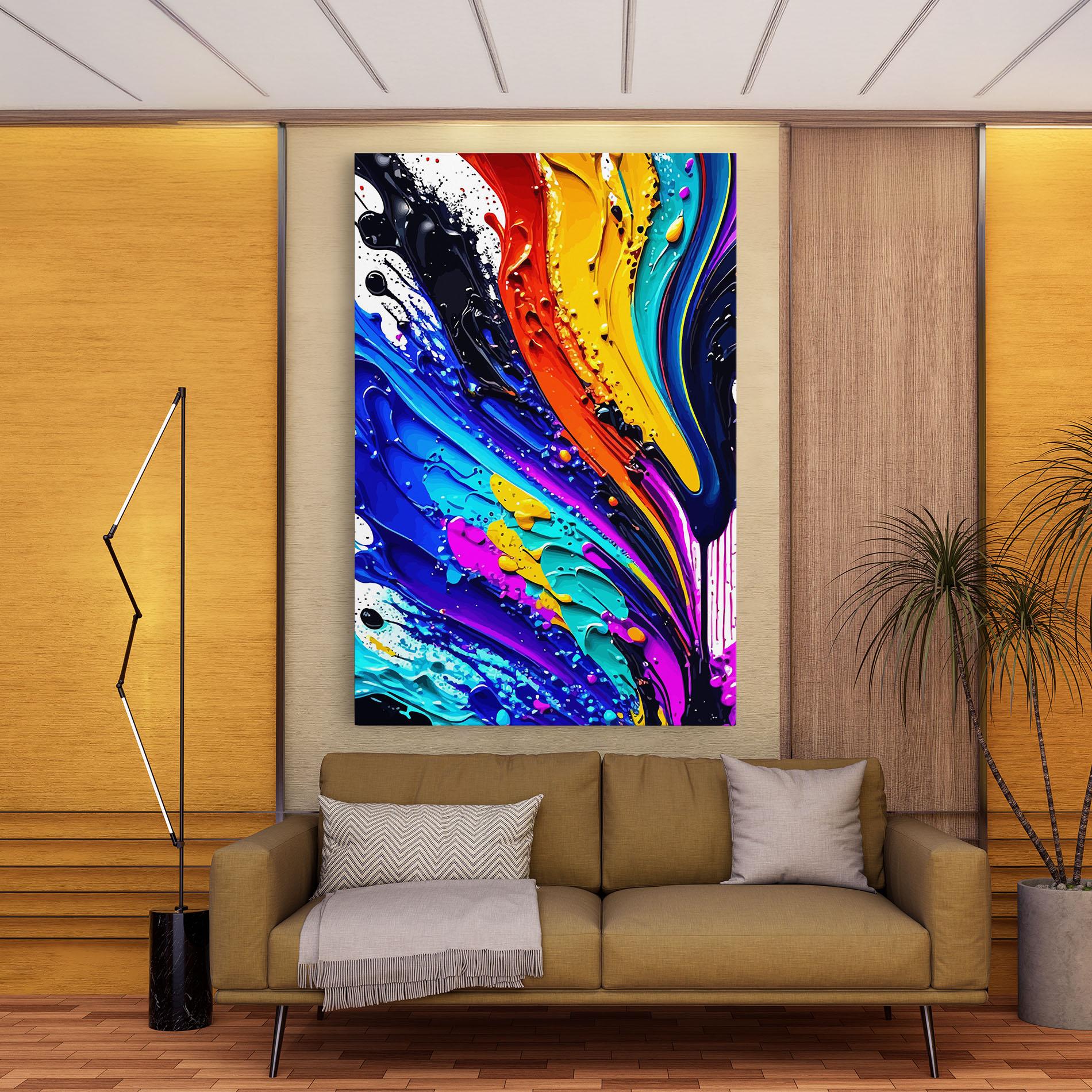 Vászonkép Beautiful Splash mockup 9