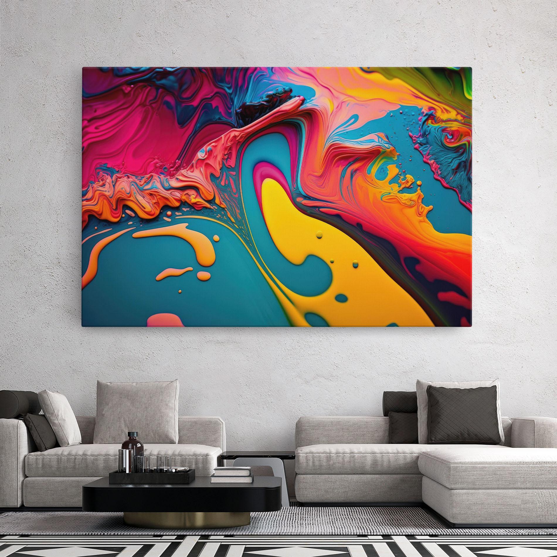 Vászonkép Acrylic Close Up mockup 2