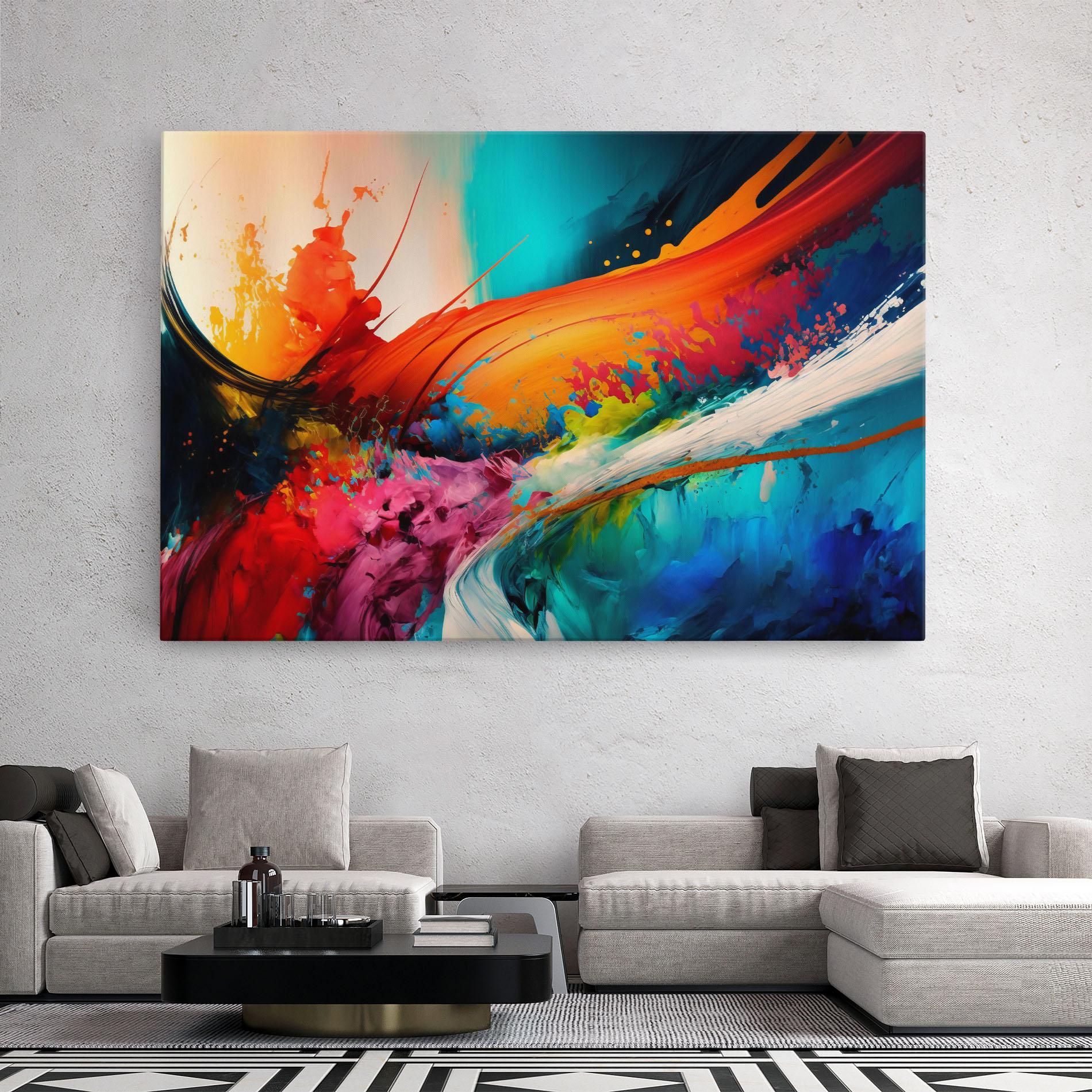 Vászonkép Art Brush Strokes mockup 2