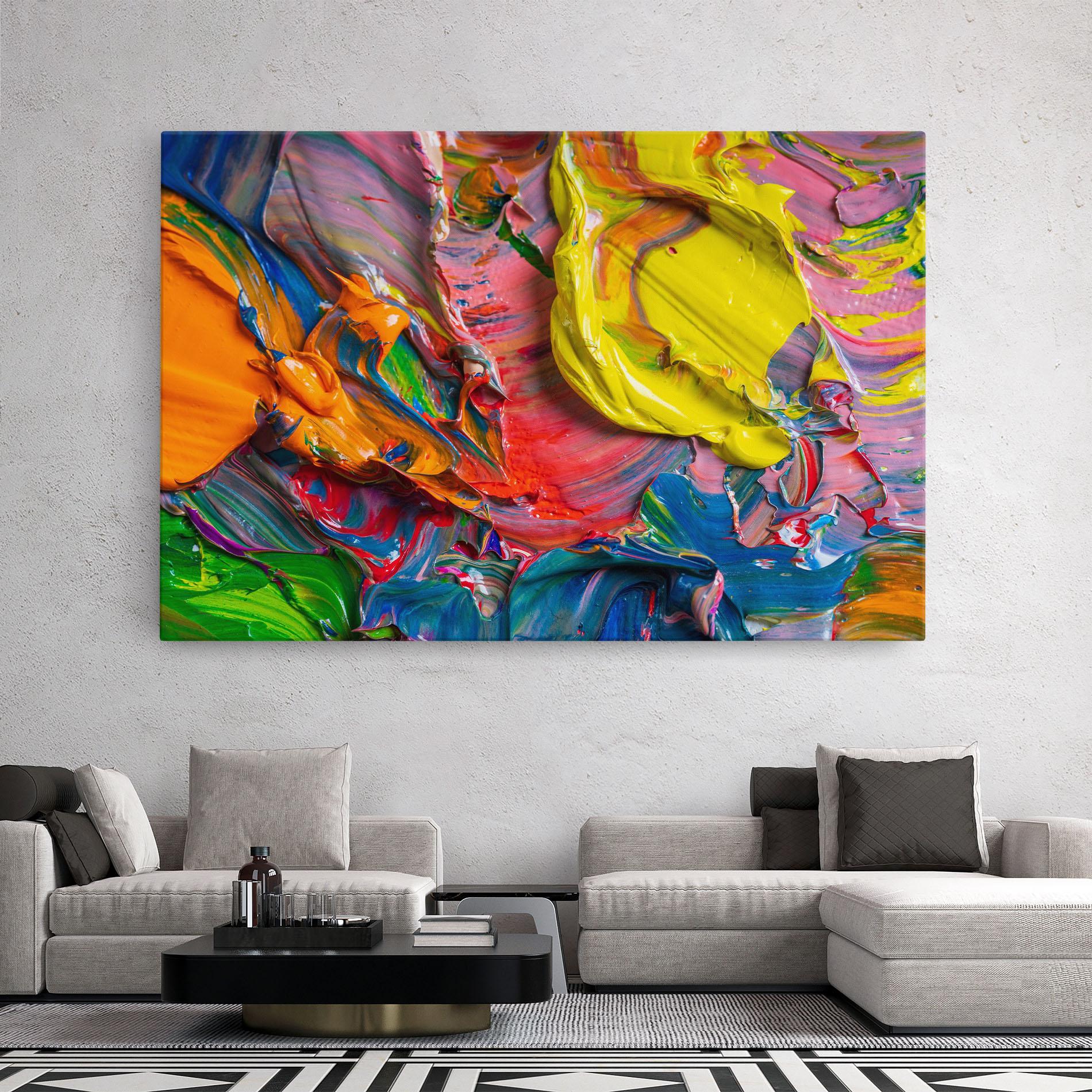 Vászonkép Bright Oil Colors mockup 2