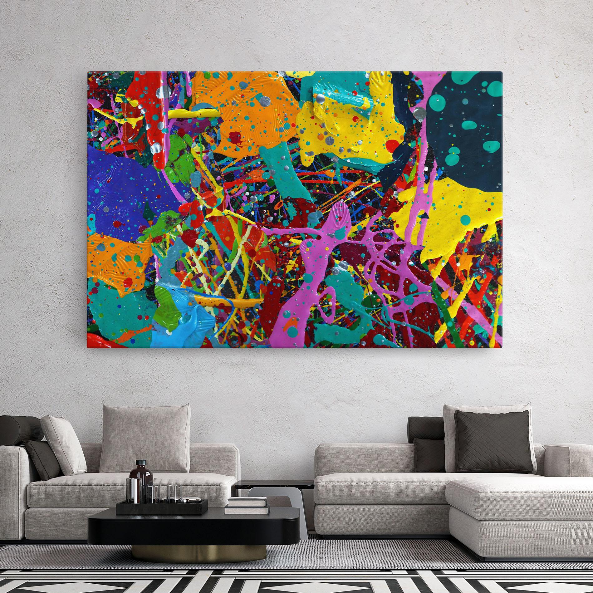 Vászonkép Dark Panorama mockup 2