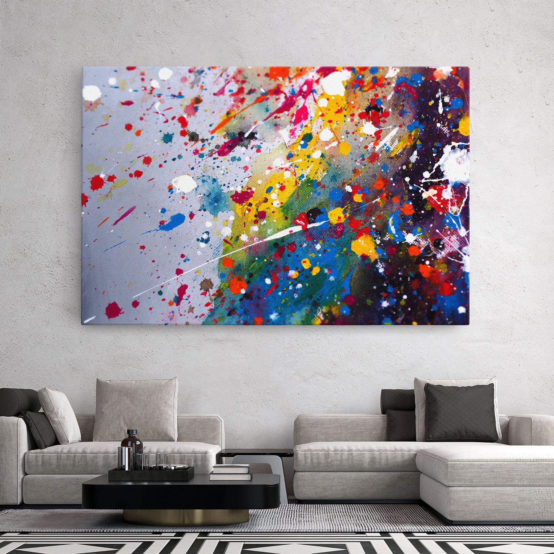 Vászonkép Watercolor Drops mockup 2