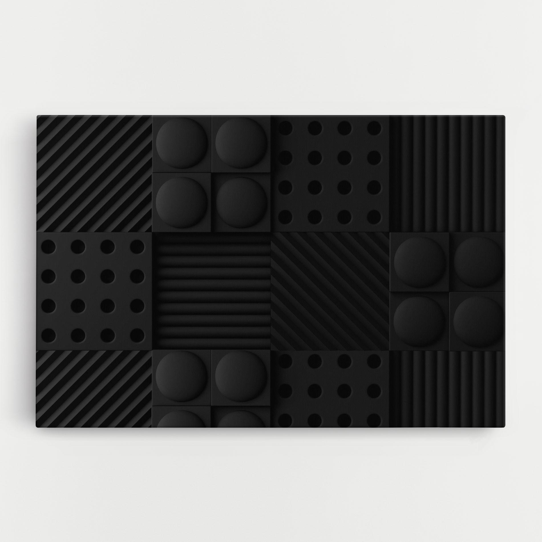 Vászonkép Black Square Circle mockup 0