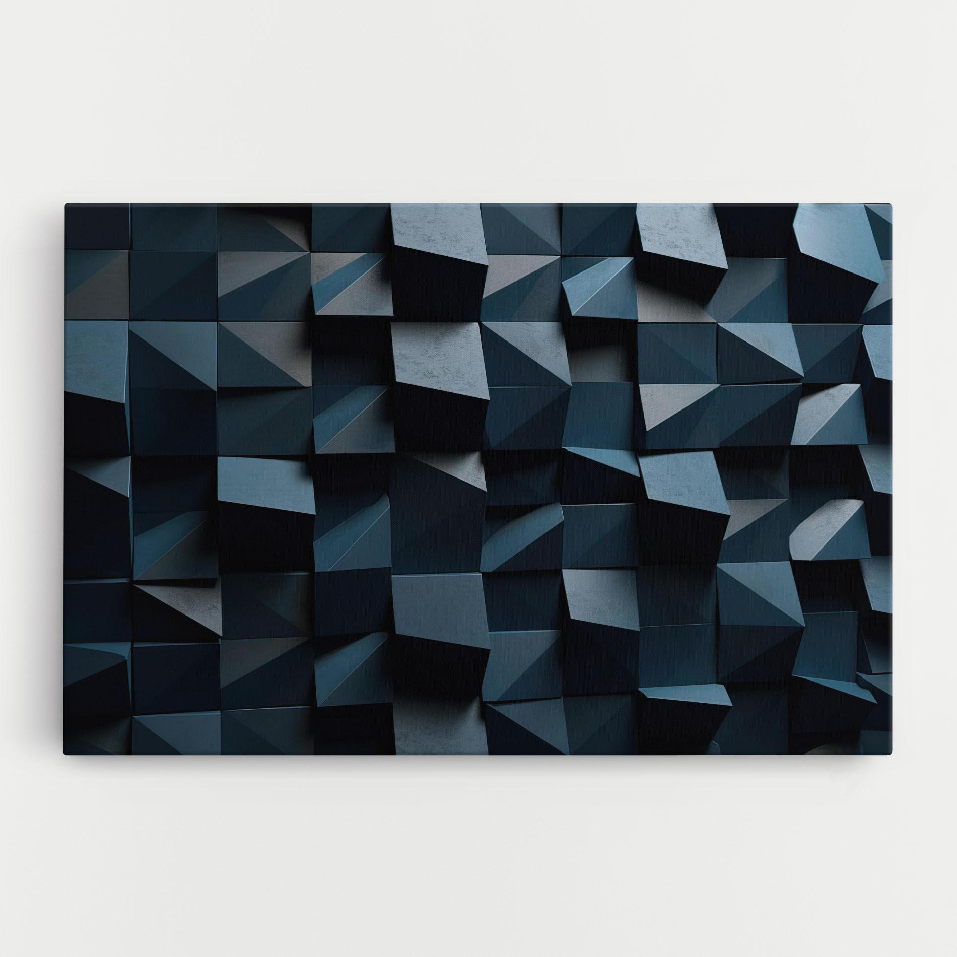 Vászonkép Dark Blue Square mockup 0