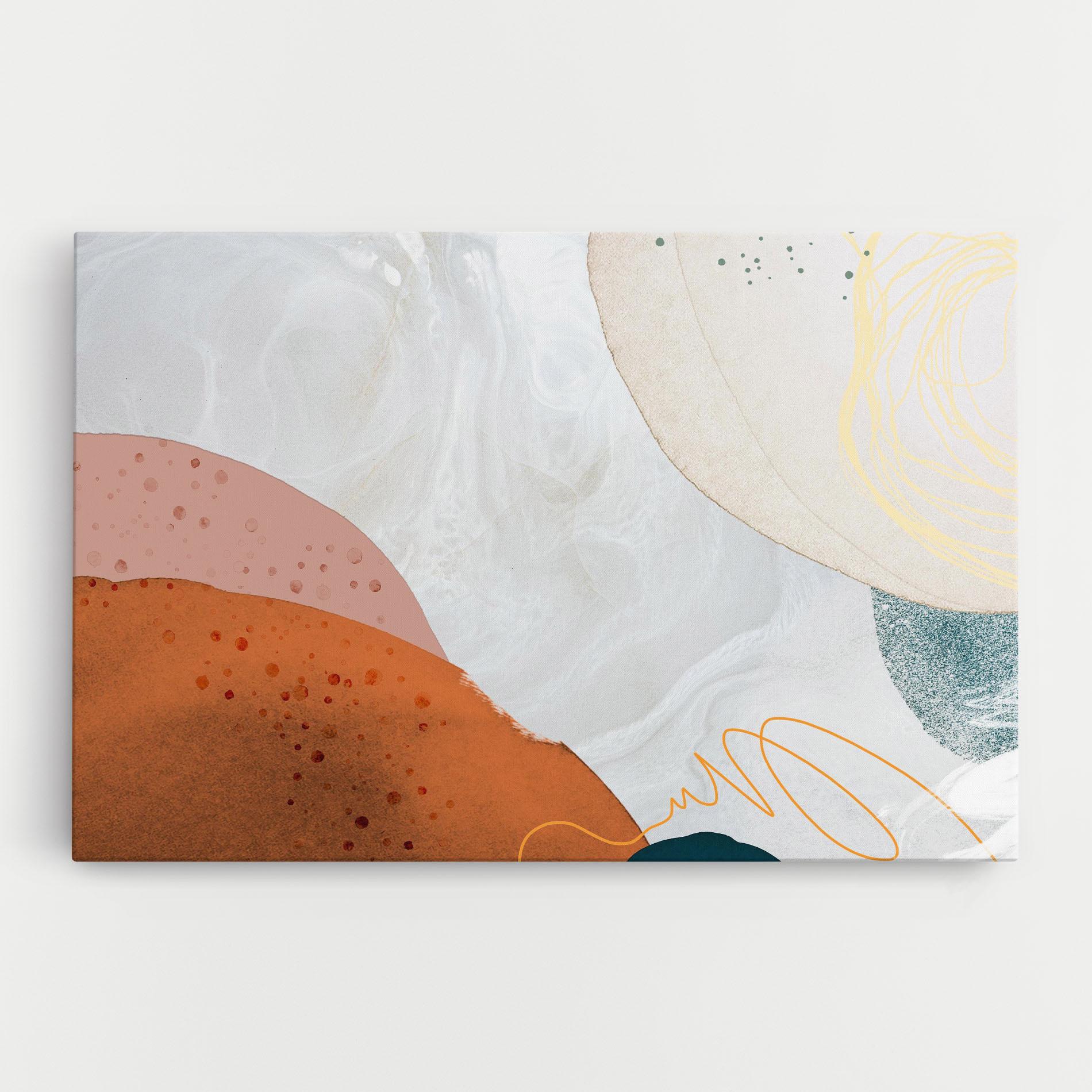 Vászonkép Orange Yellow Line mockup 0