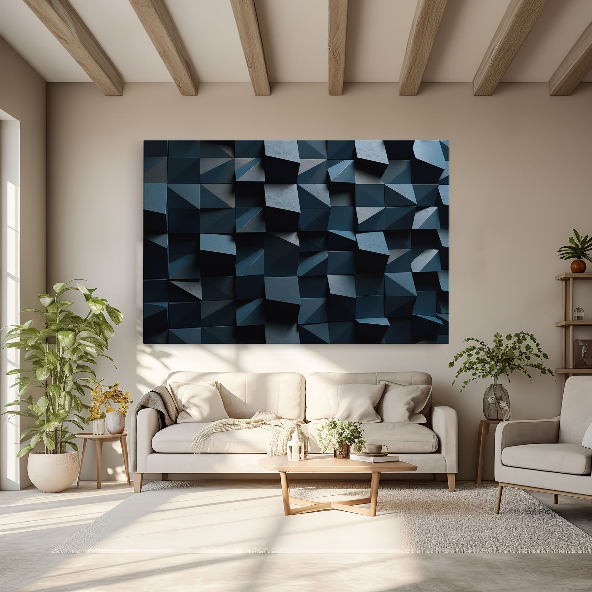 Dark Blue Square mockup 6