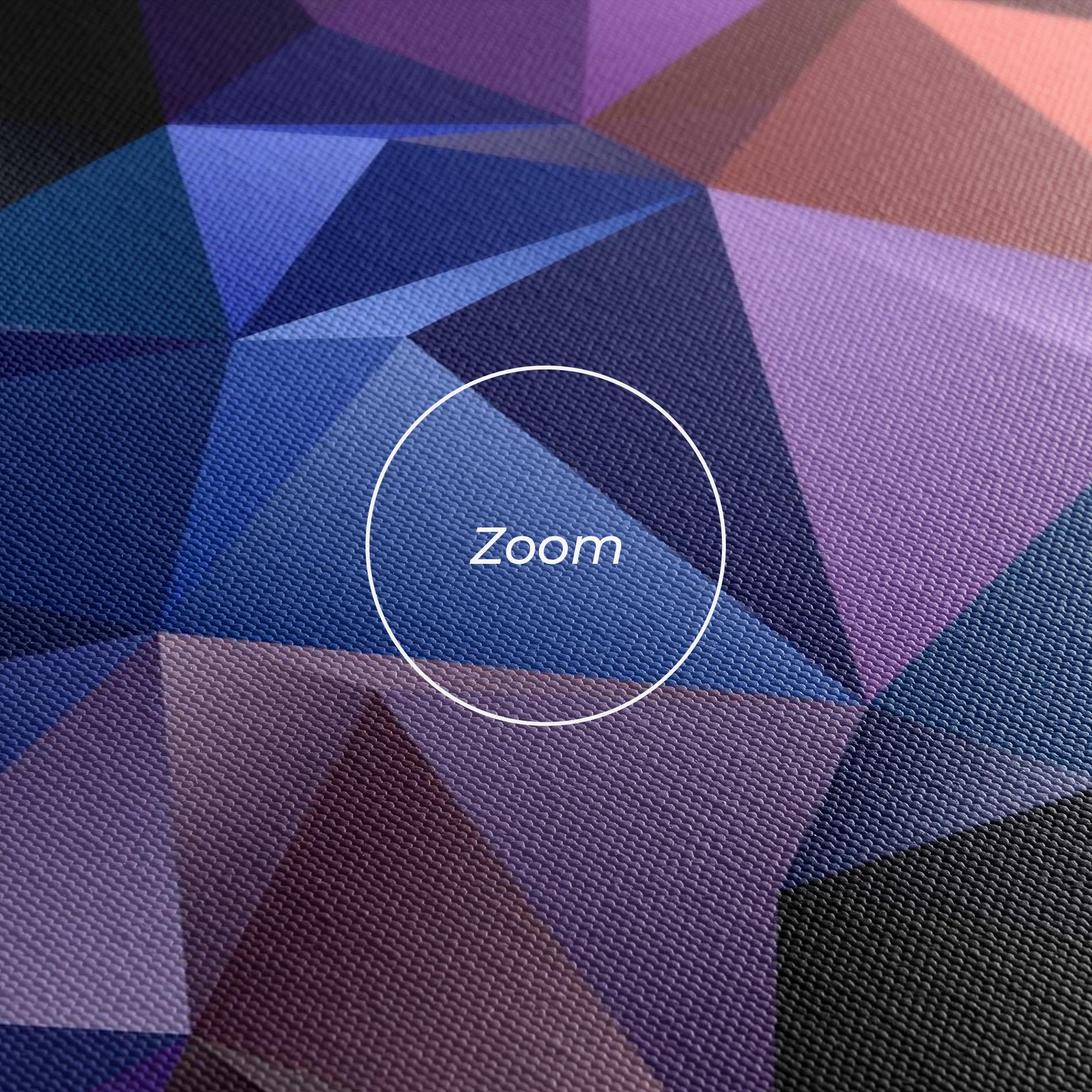 Vászonkép Black Purple Triangle mockup 3