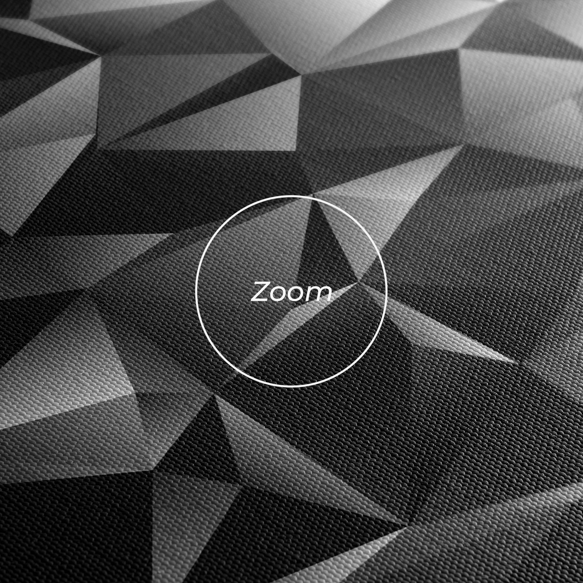 Vászonkép Black Triangle Pattern mockup 3
