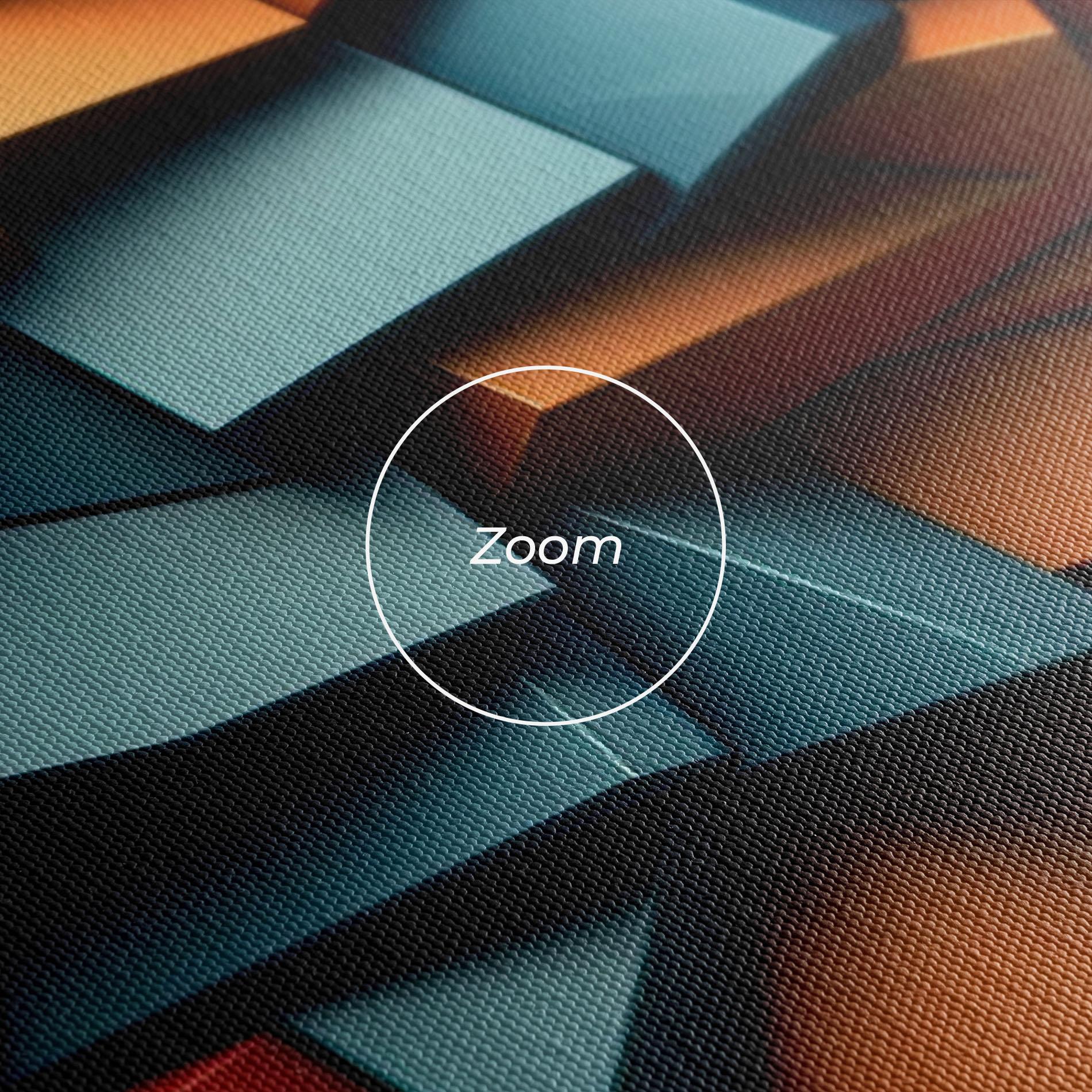 Vászonkép Multicolor Triangle mockup 3