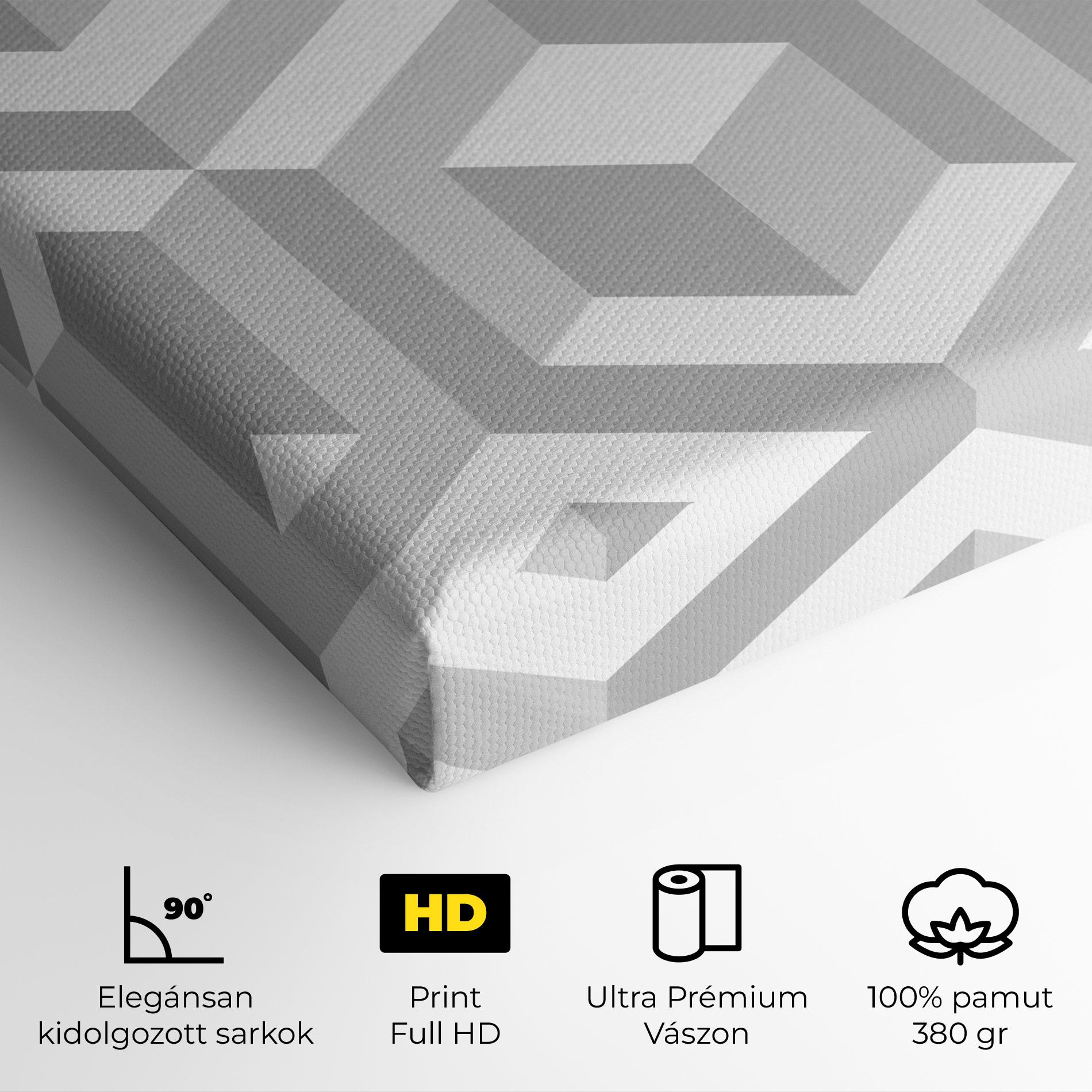 Vászonkép 3d Square mockup 4