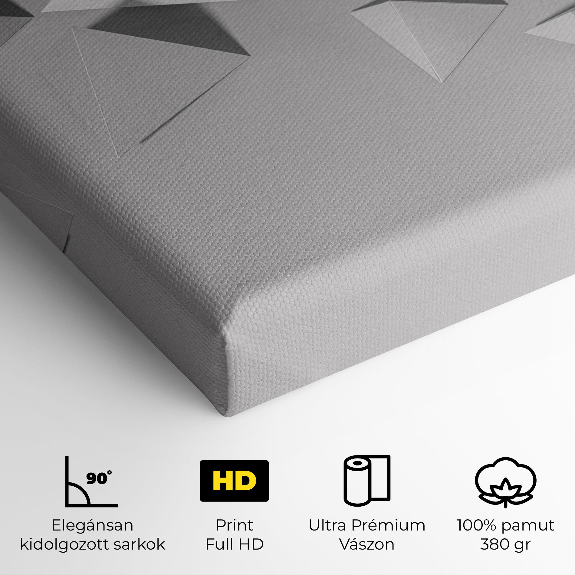 Vászonkép 3d White Triangle mockup 4