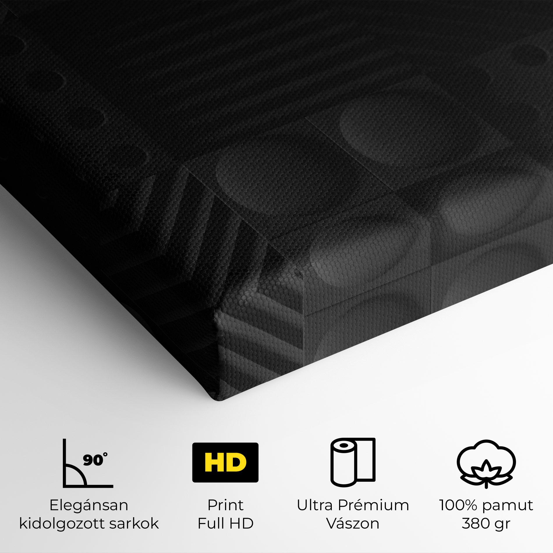 Vászonkép Black Square Circle mockup 4