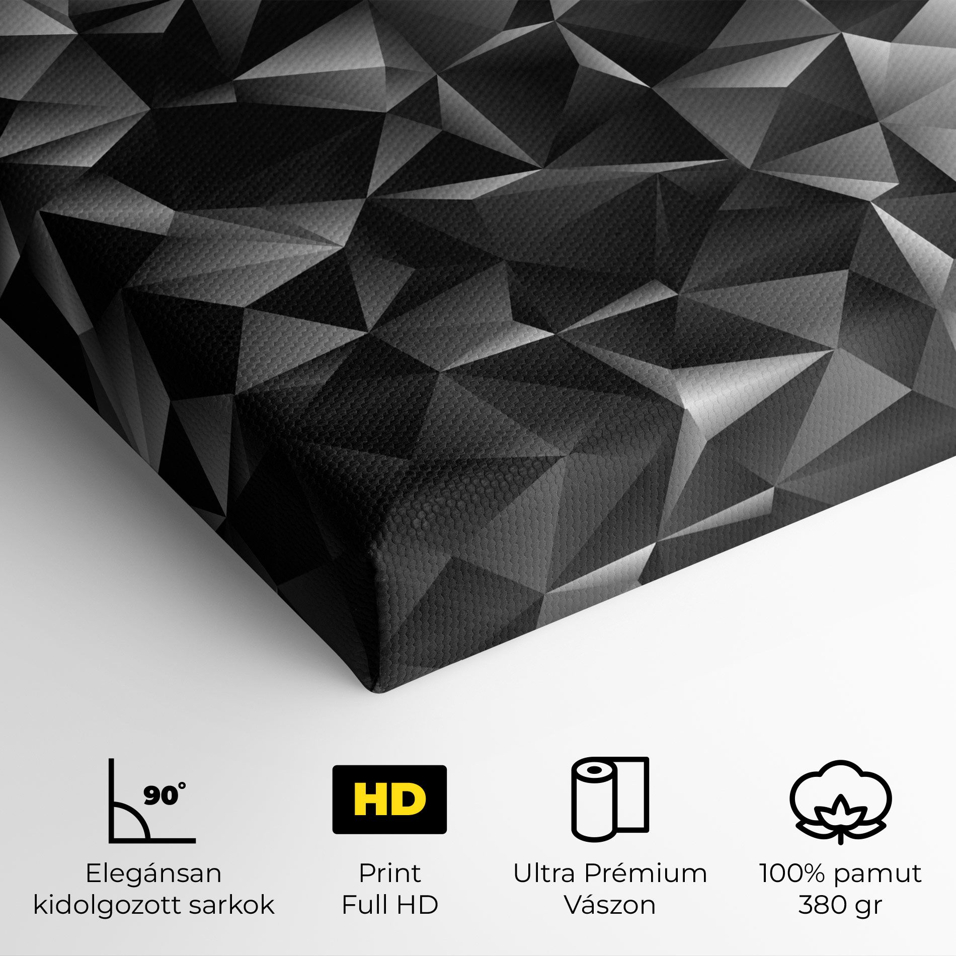 Black Triangle Pattern mockup 4