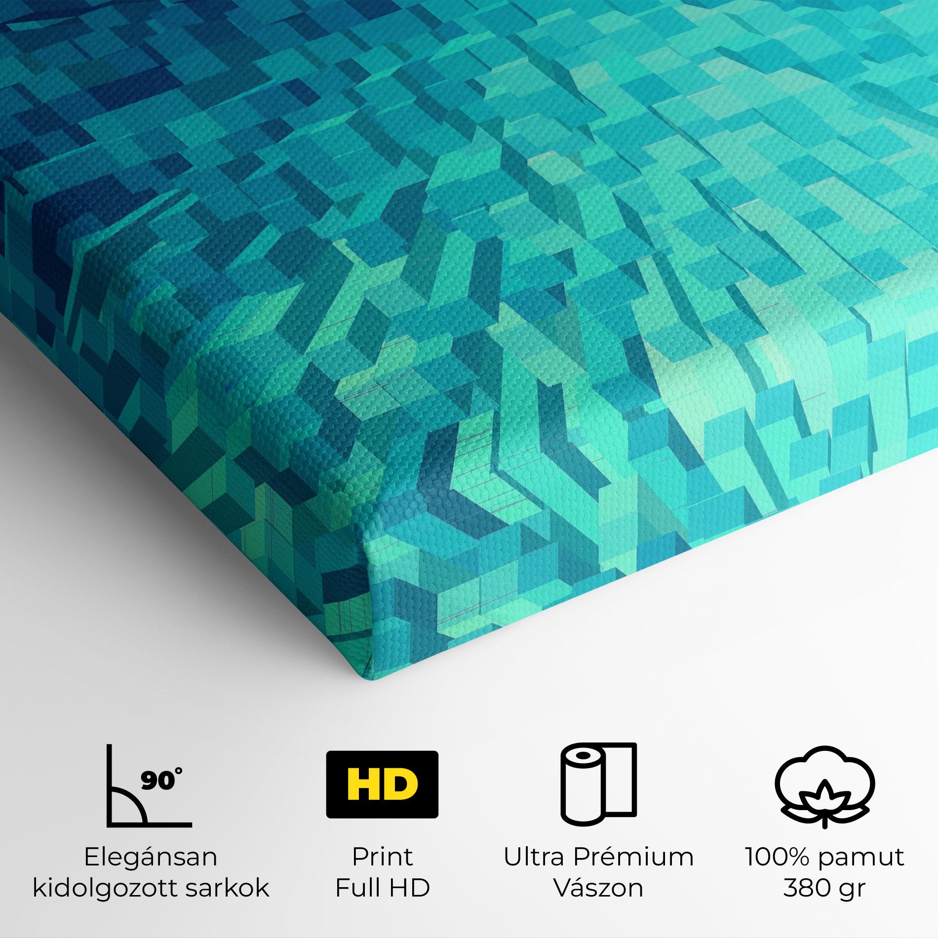 Vászonkép Blue Square Mix mockup 4