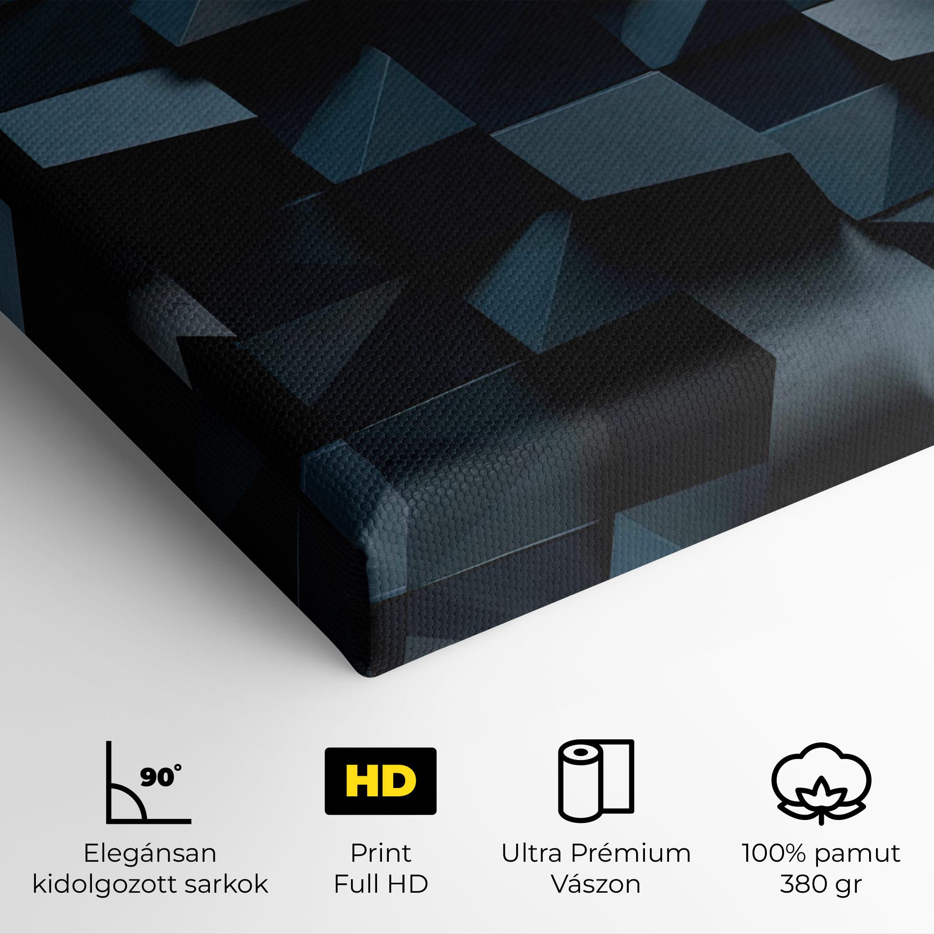 Vászonkép Dark Blue Square mockup 4