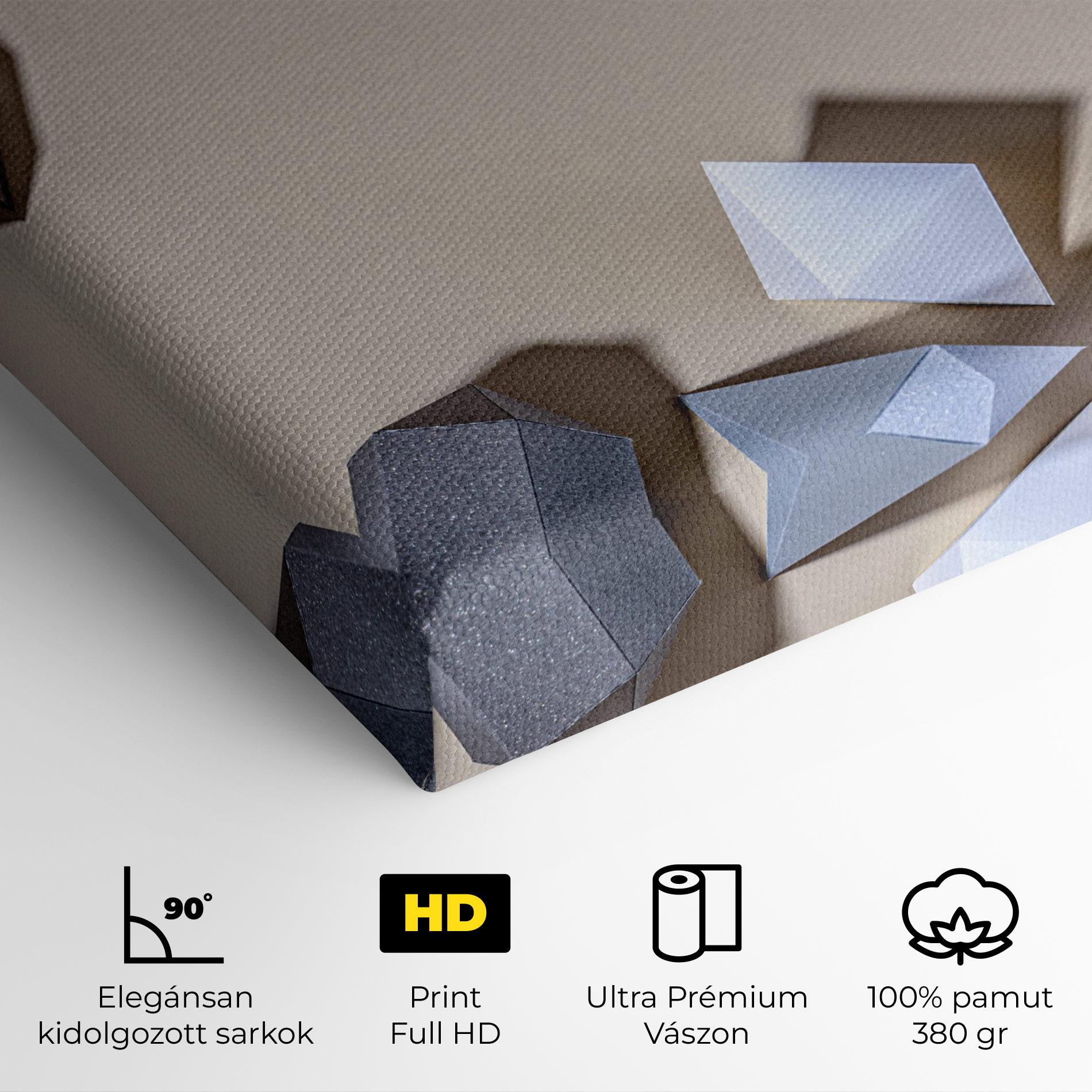 Vászonkép Geometric 3d Shapes mockup 4