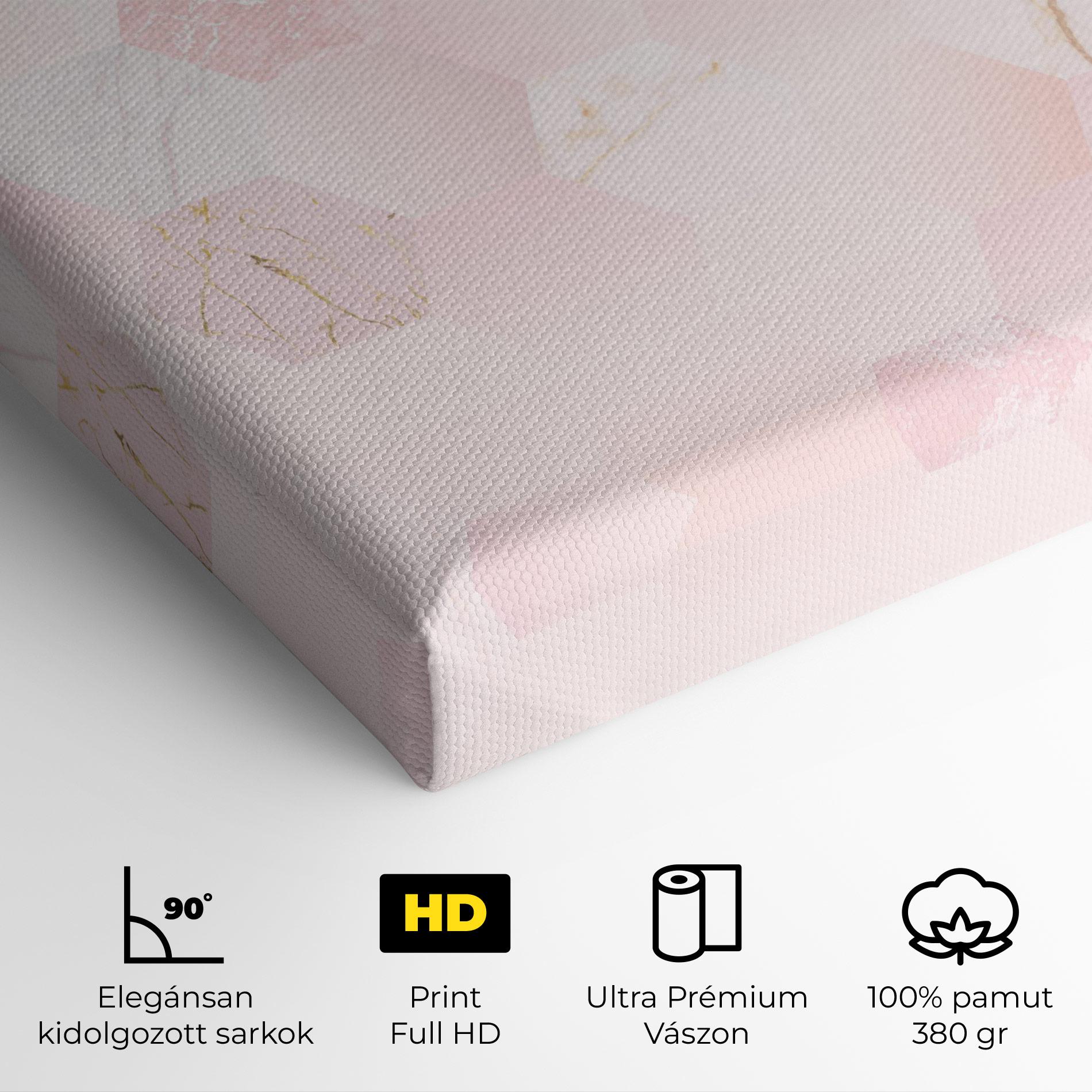 Vászonkép Pink Hexanon mockup 4