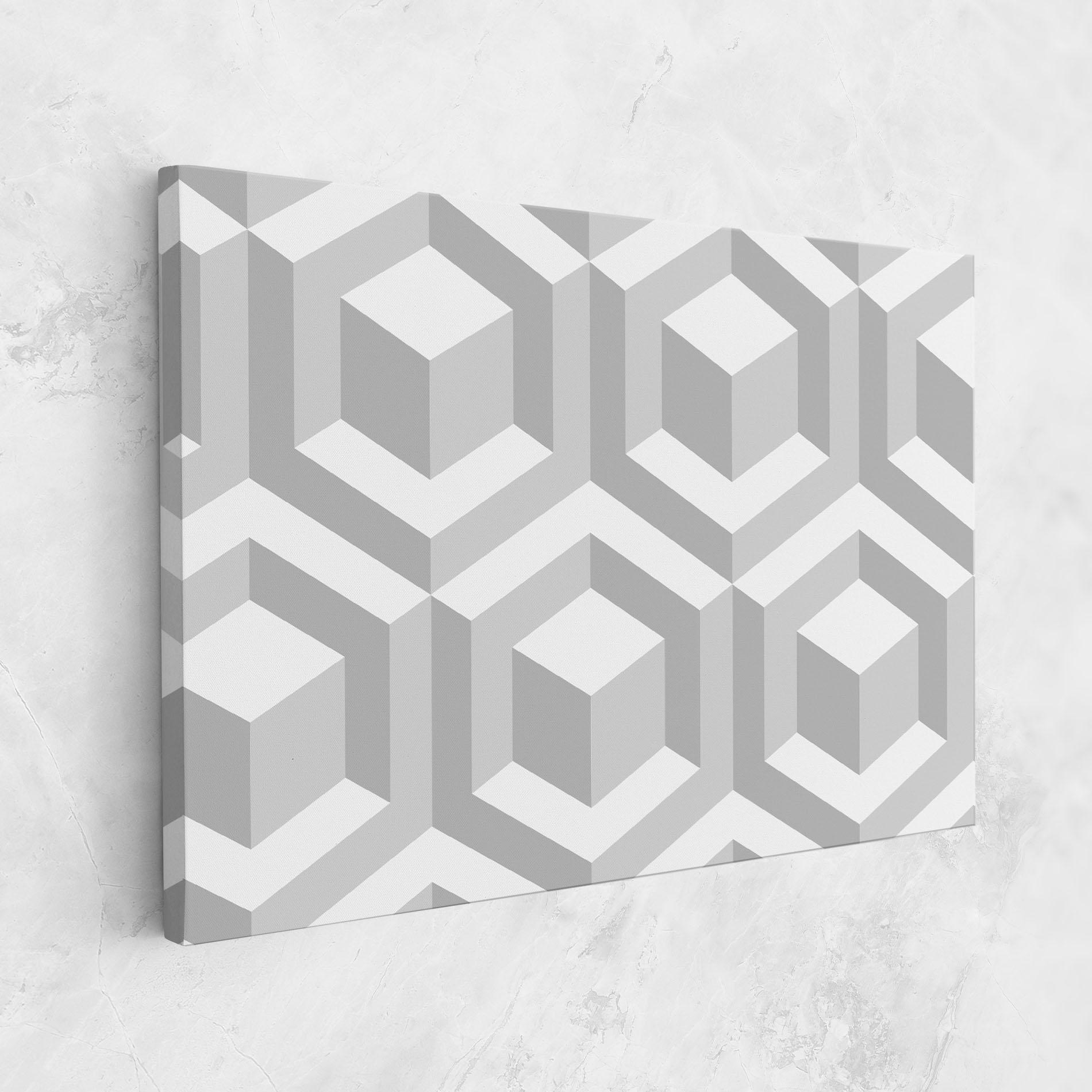 Vászonkép 3d Square mockup 1