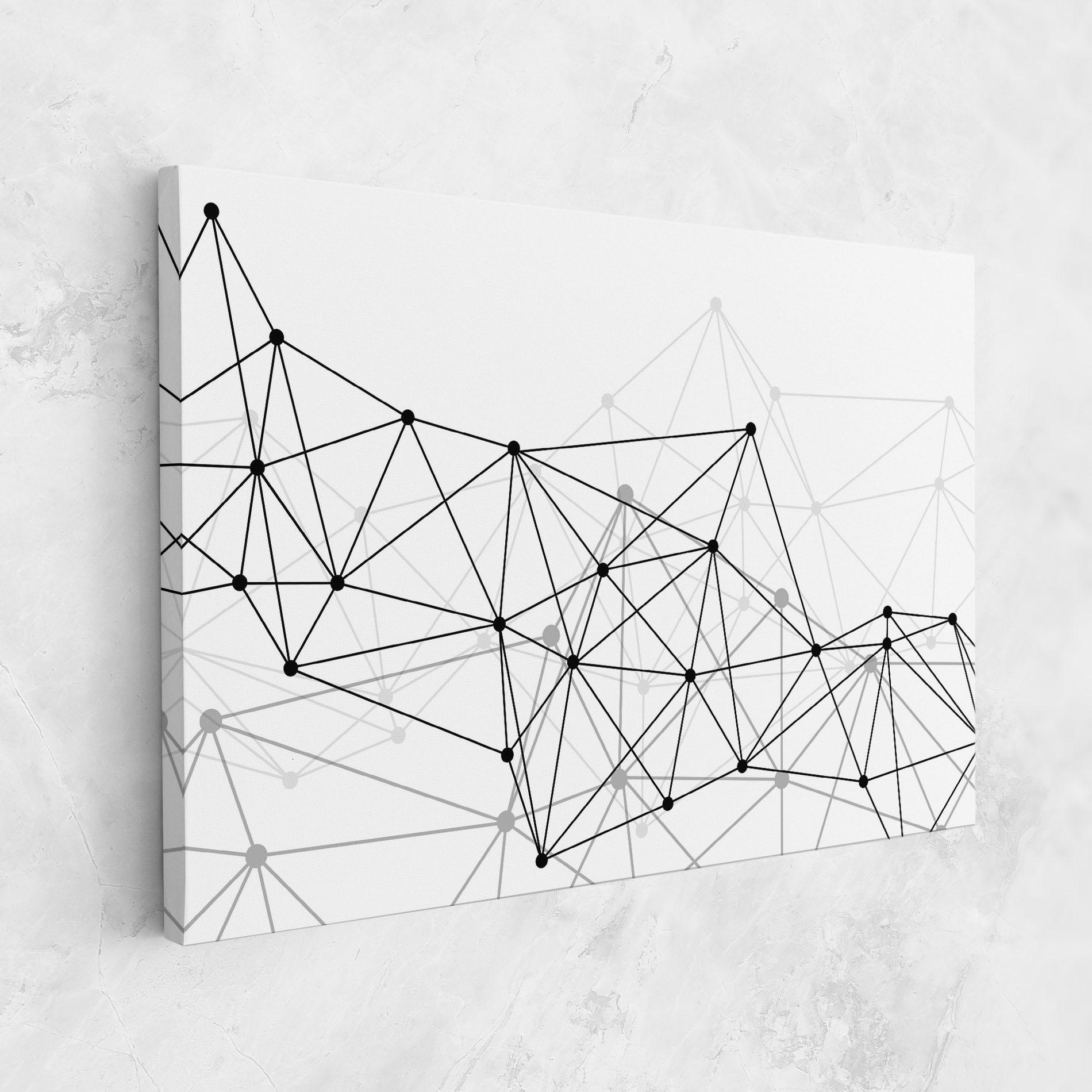 Vászonkép Black Connecting mockup 1