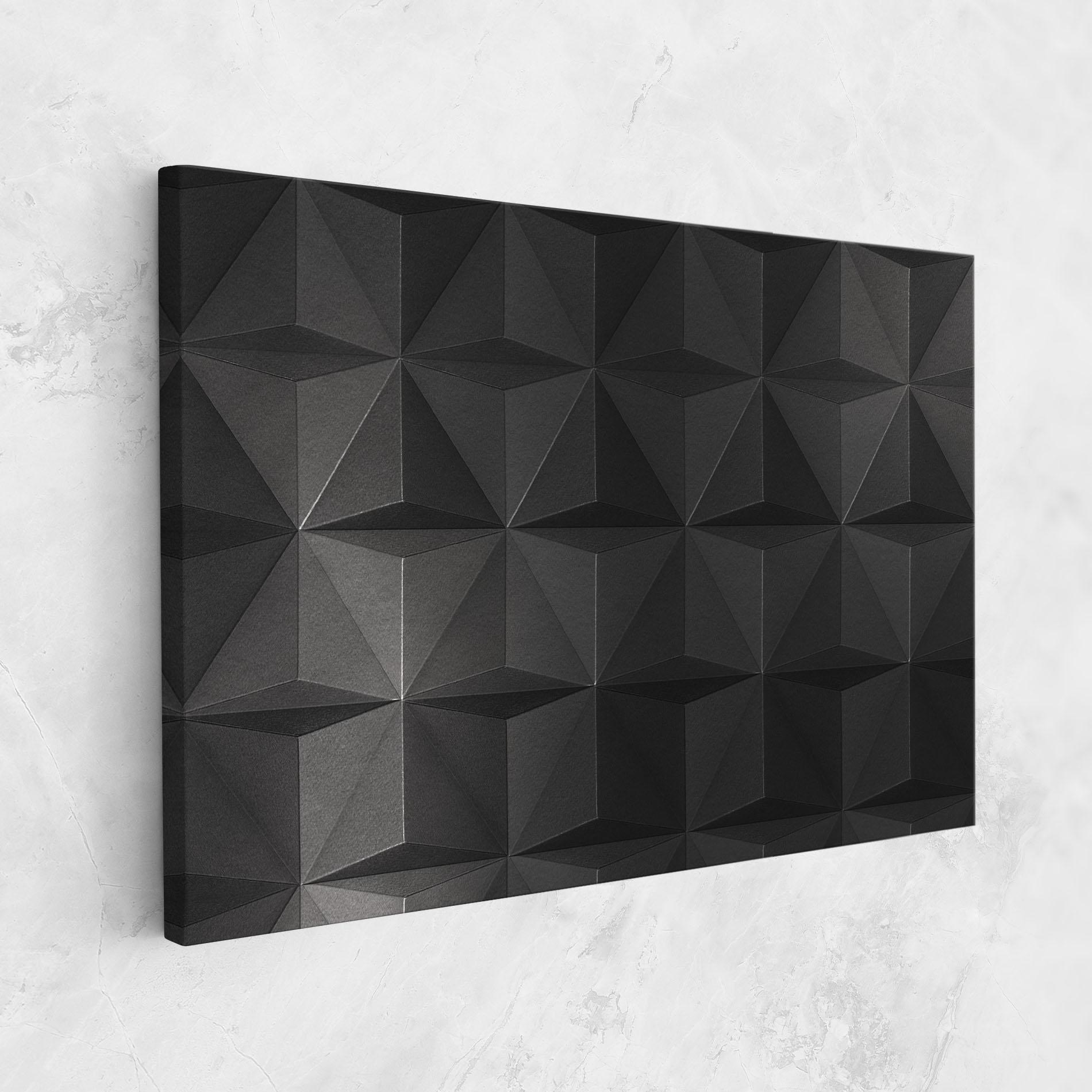 Vászonkép Black Shade Triangle mockup 1