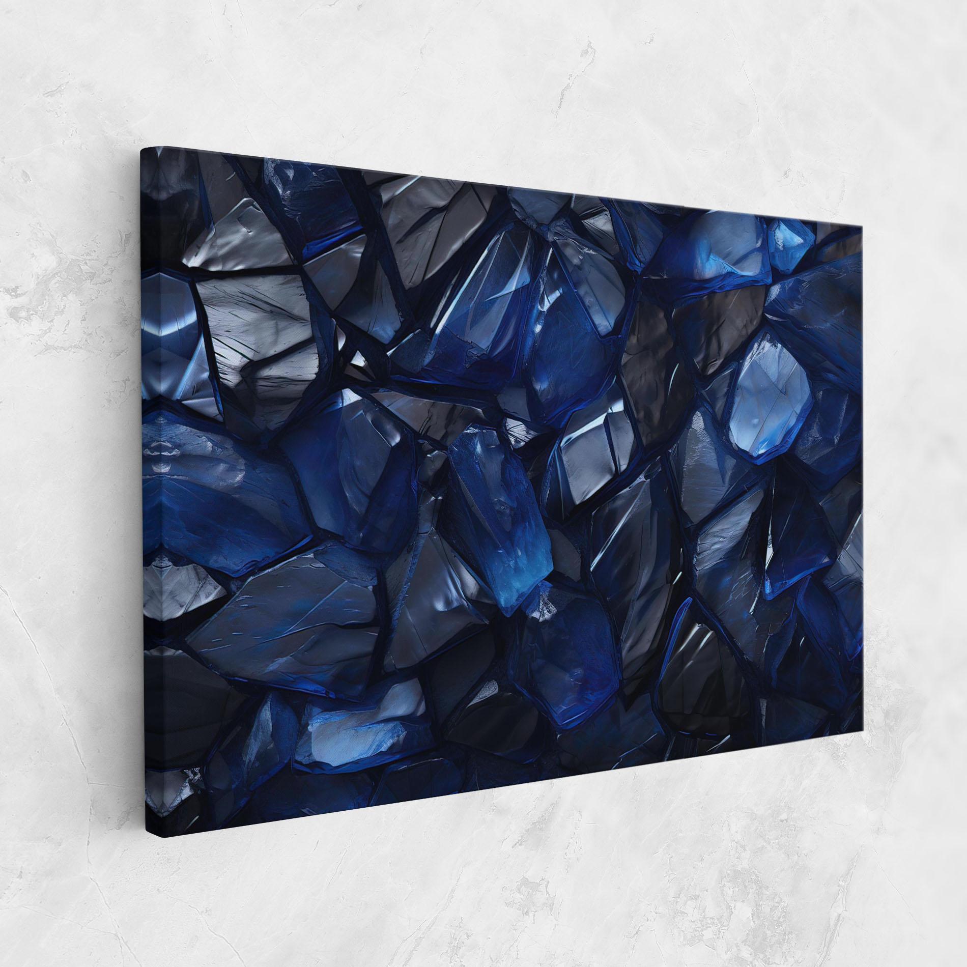Vászonkép Blue Crystal Shape mockup 1