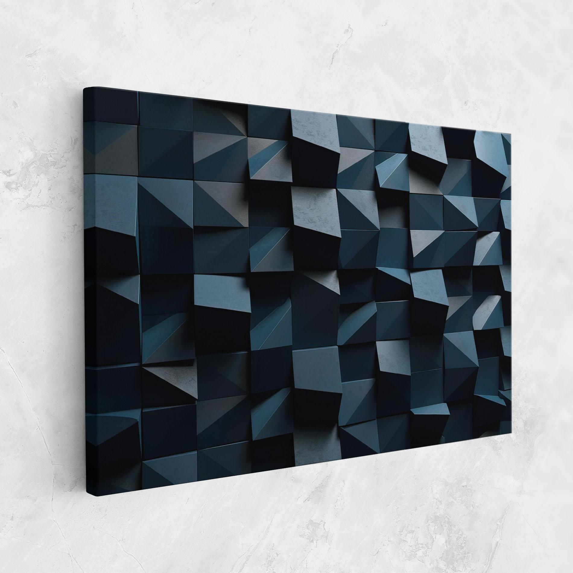 Vászonkép Dark Blue Square mockup 1