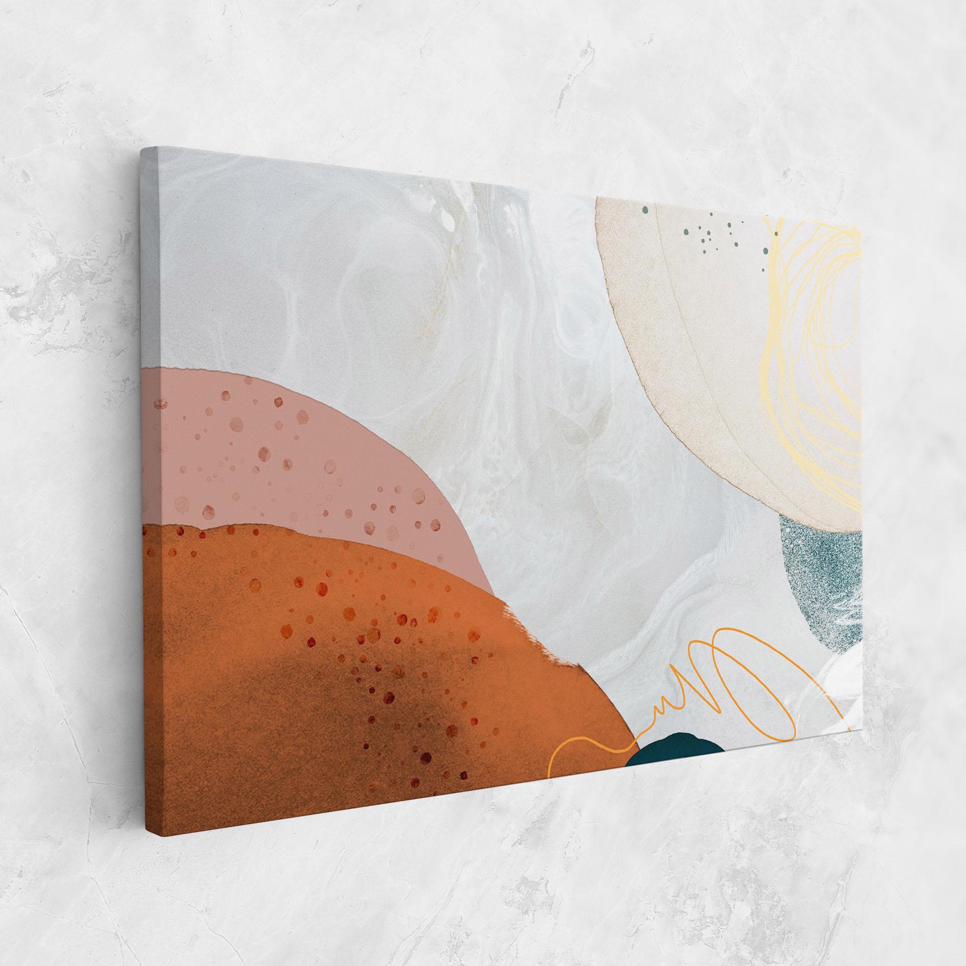 Vászonkép Orange Yellow Line mockup 1