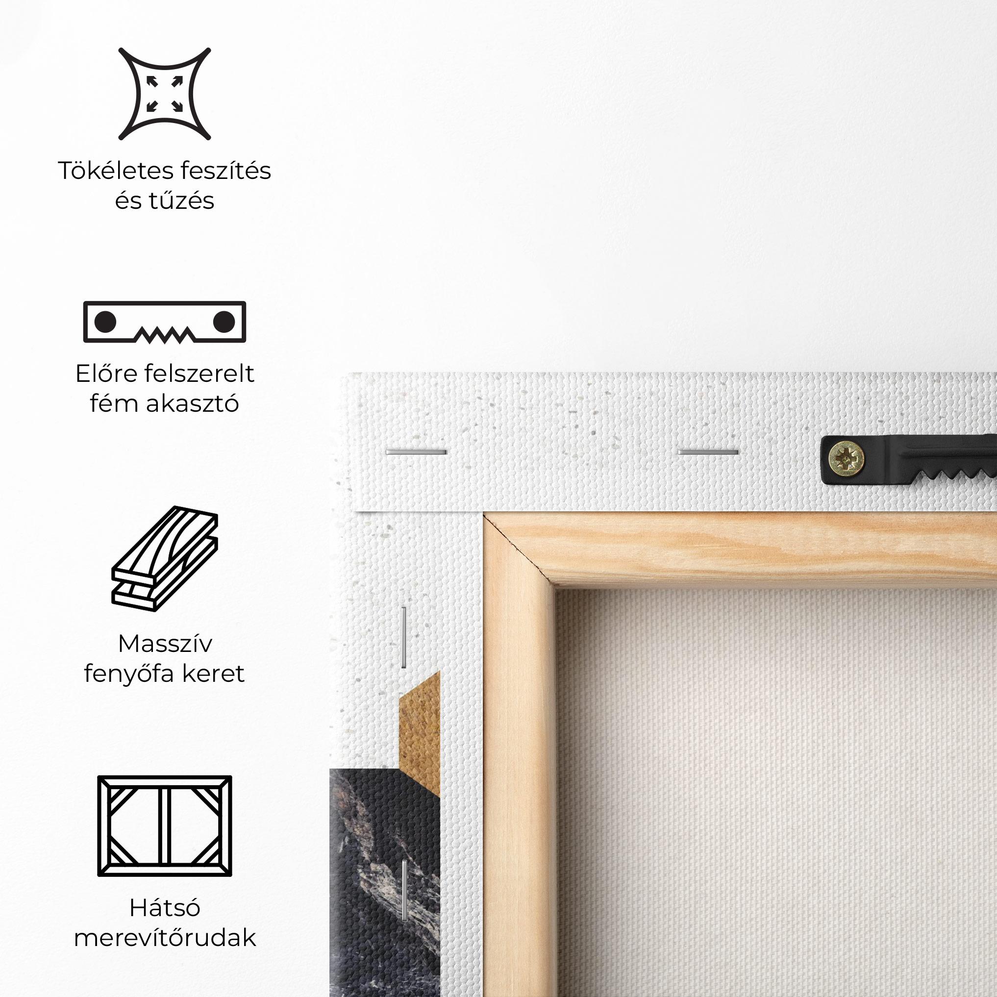 Vászonkép Big Hexagon mockup 5