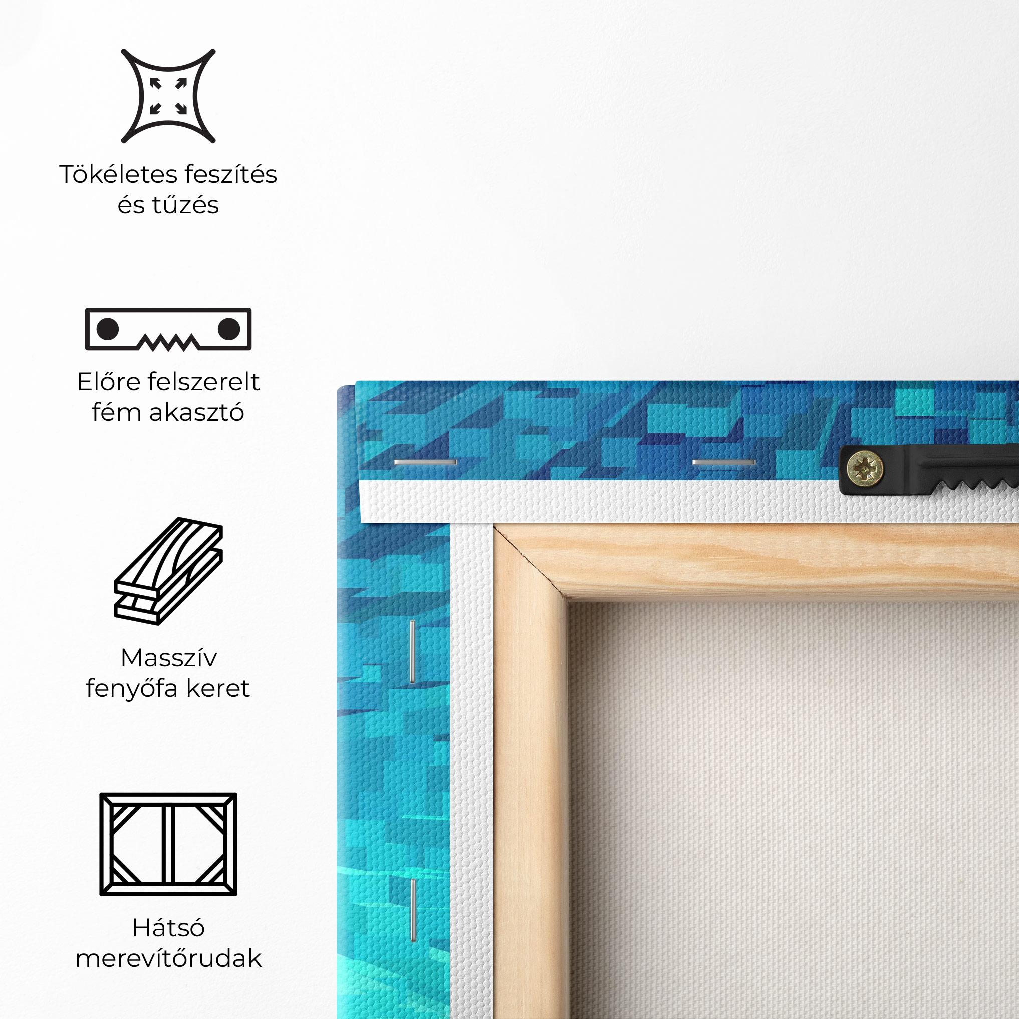 Vászonkép Blue Square Mix mockup 5