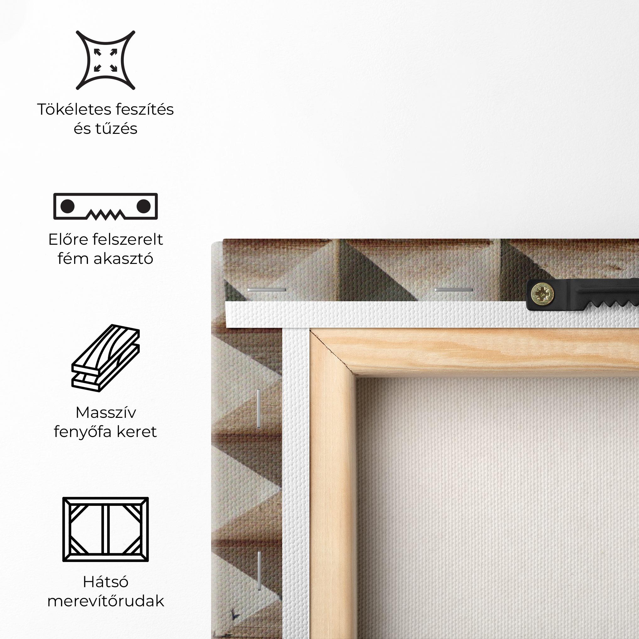 Vászonkép Cream Pyramid mockup 5