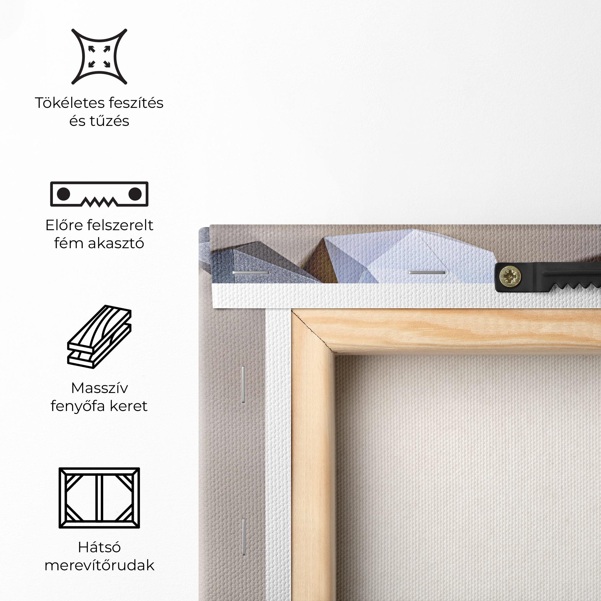 Vászonkép Geometric 3d Shapes mockup 5