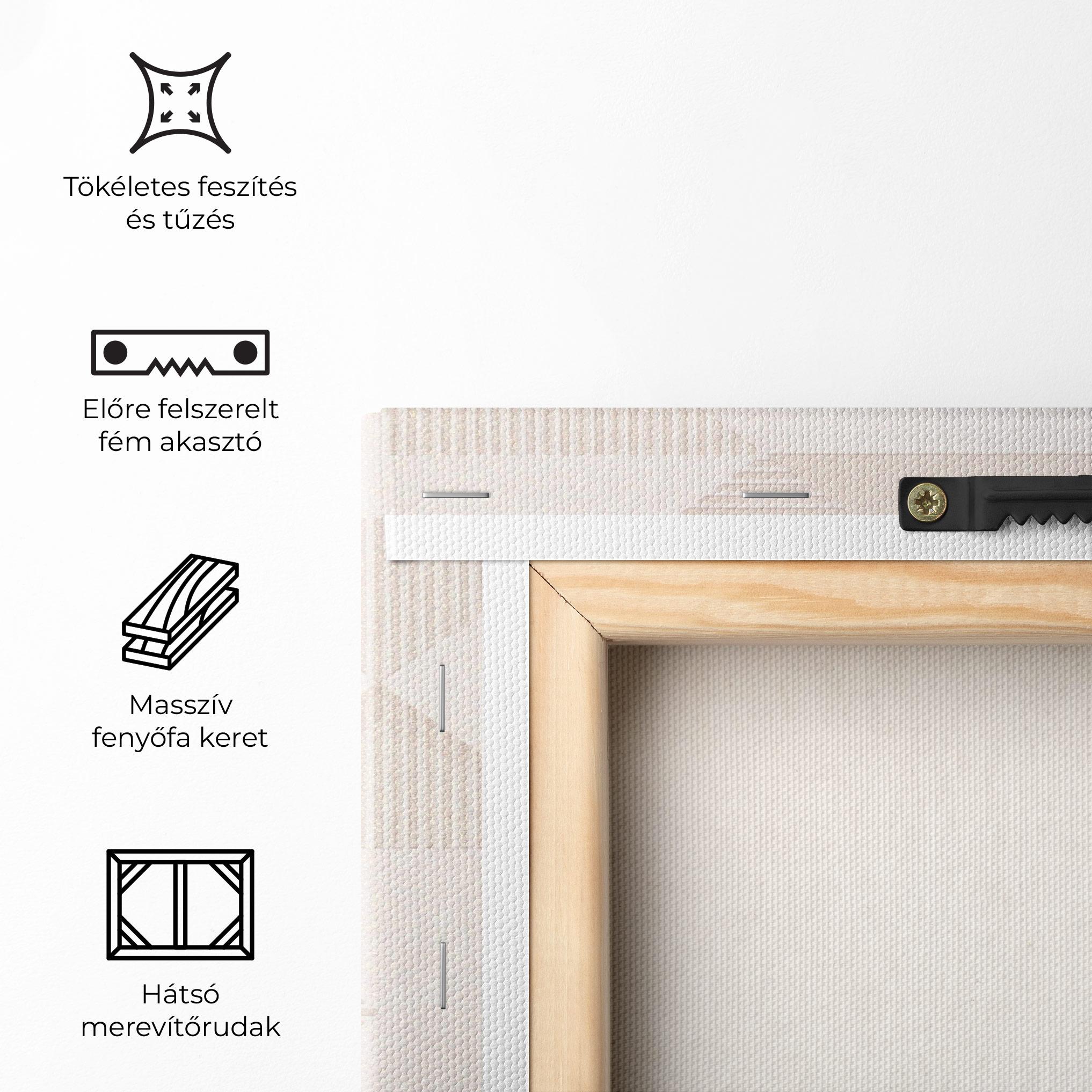 Vászonkép Light Cream Rhombus mockup 5