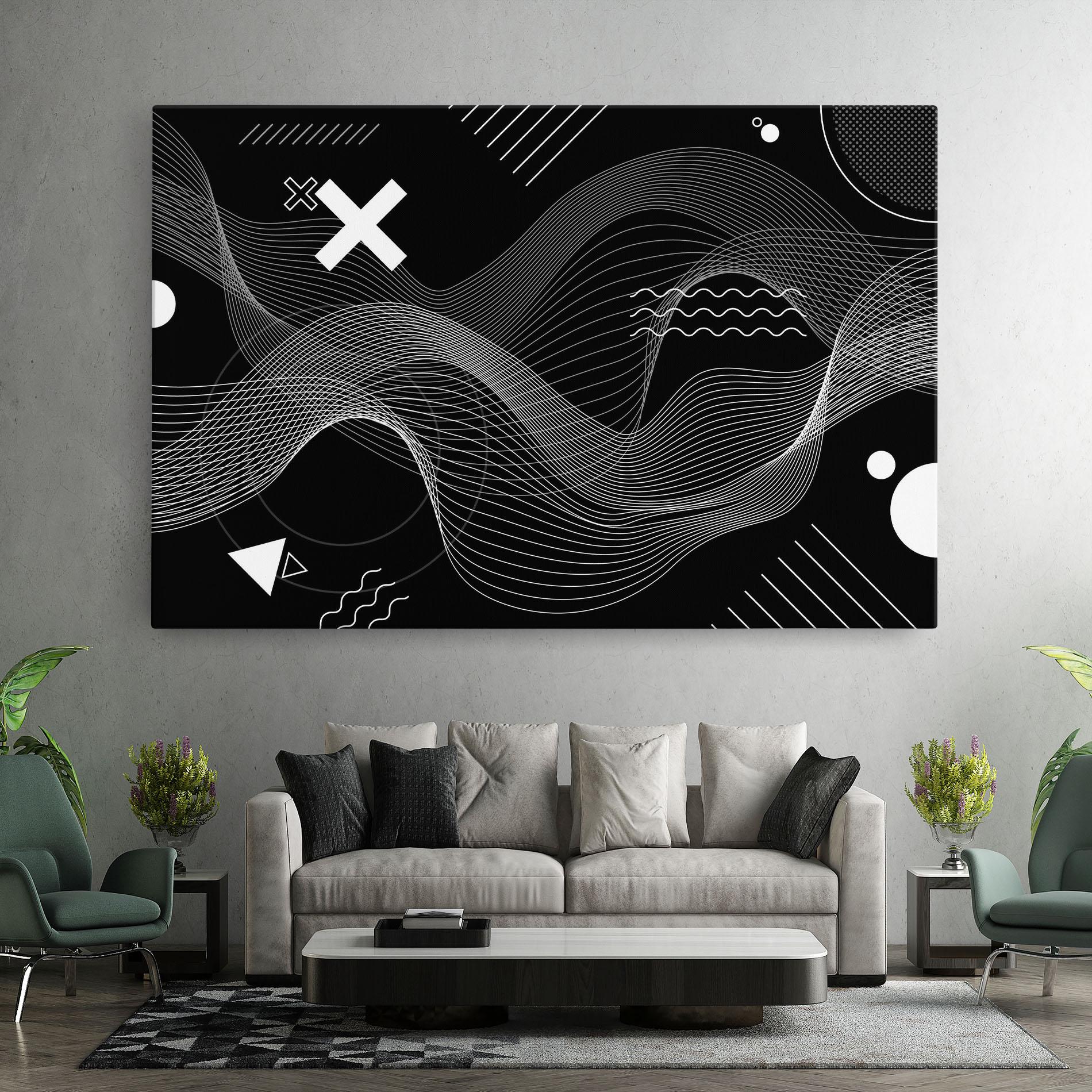 Vászonkép Geometric Lines mockup 7