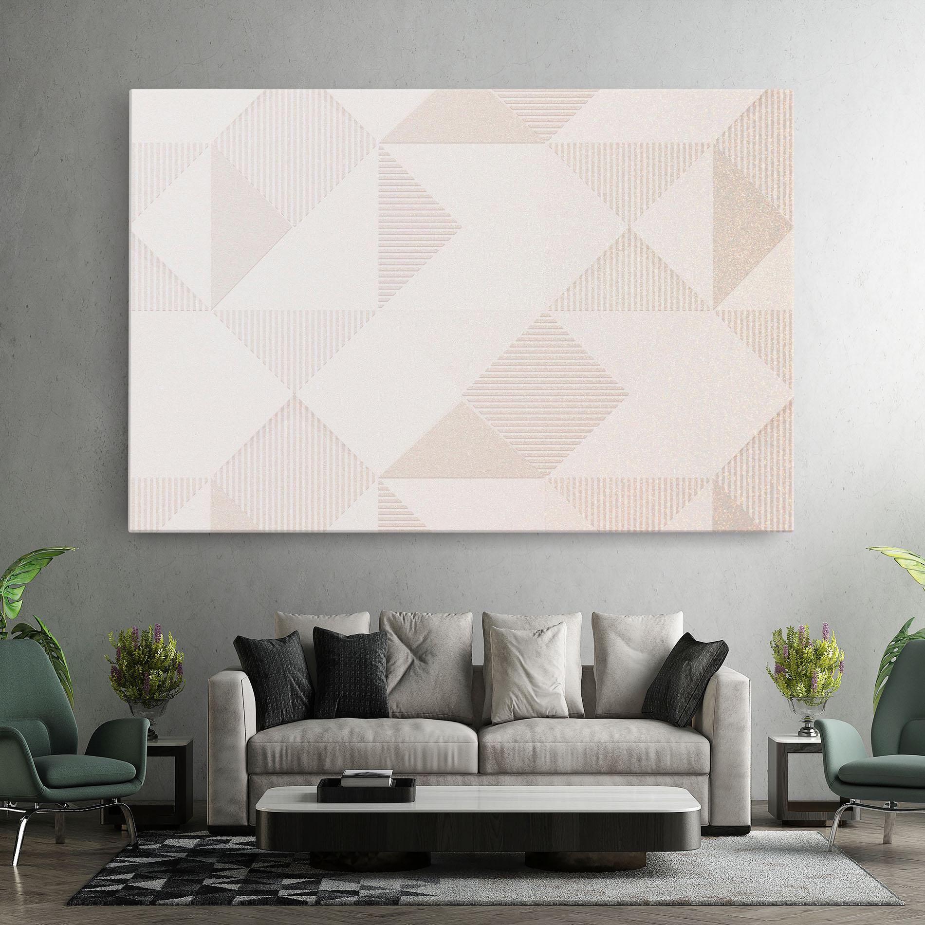 Vászonkép Light Cream Rhombus mockup 7