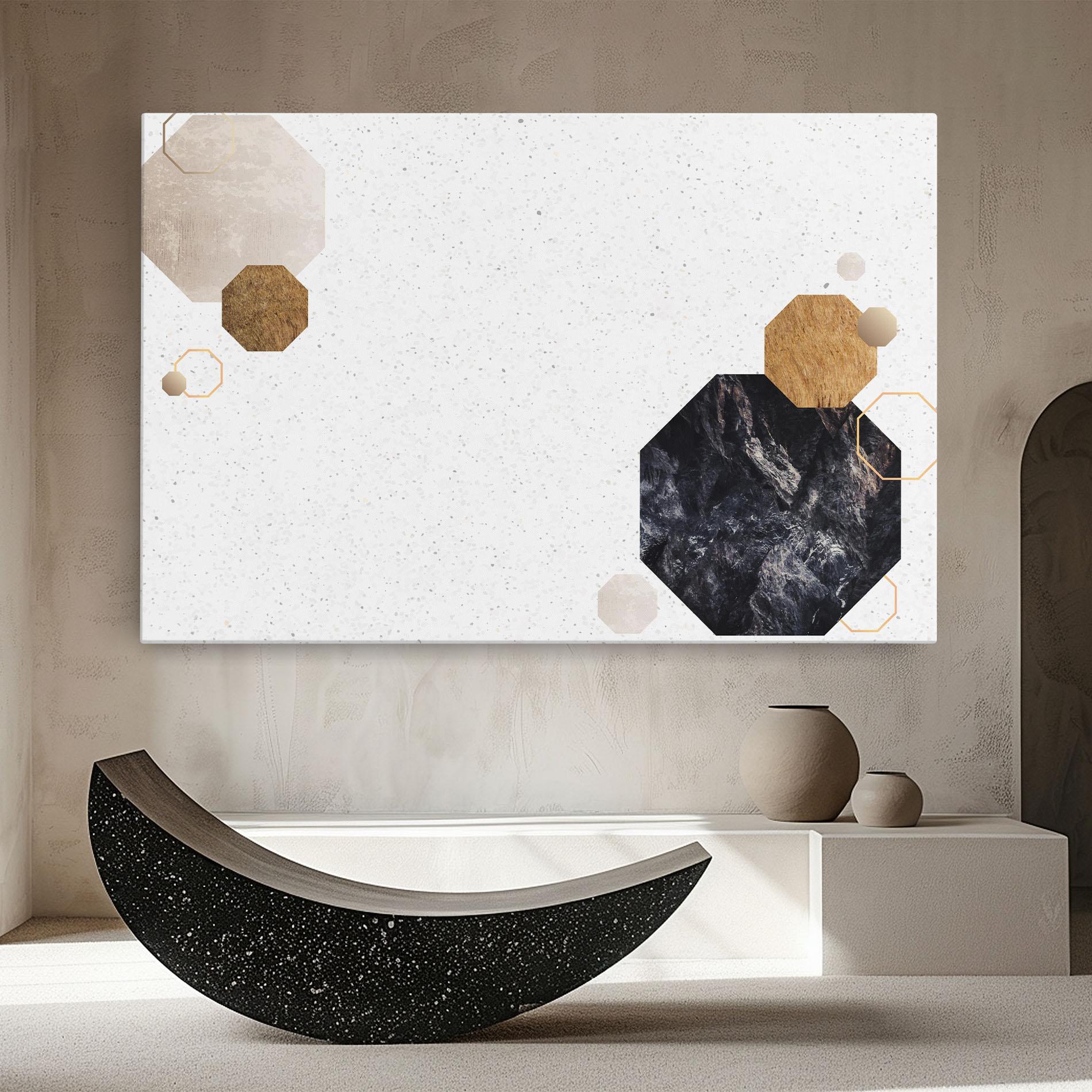 Vászonkép Big Hexagon mockup 8