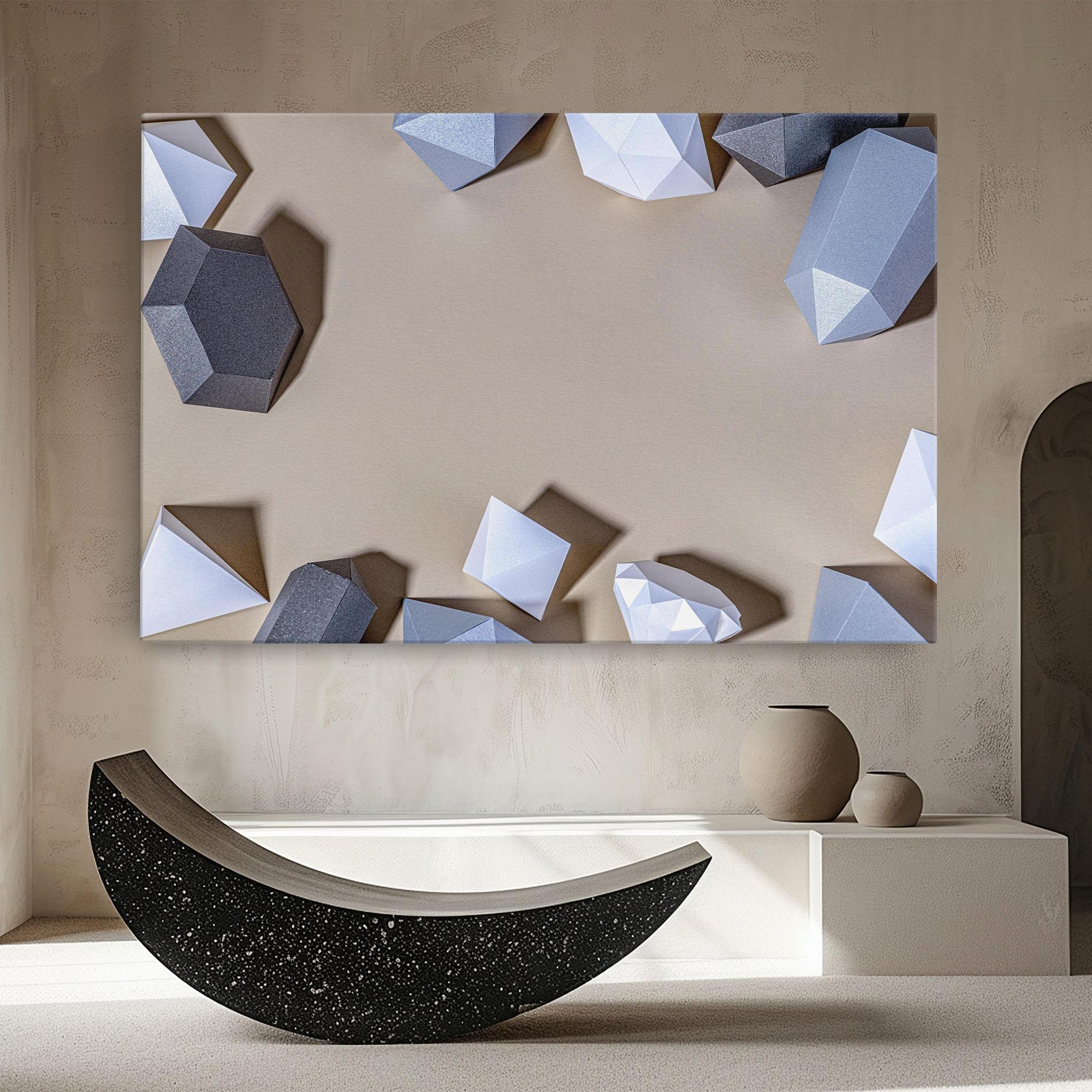 Vászonkép Geometric 3d Shapes mockup 8