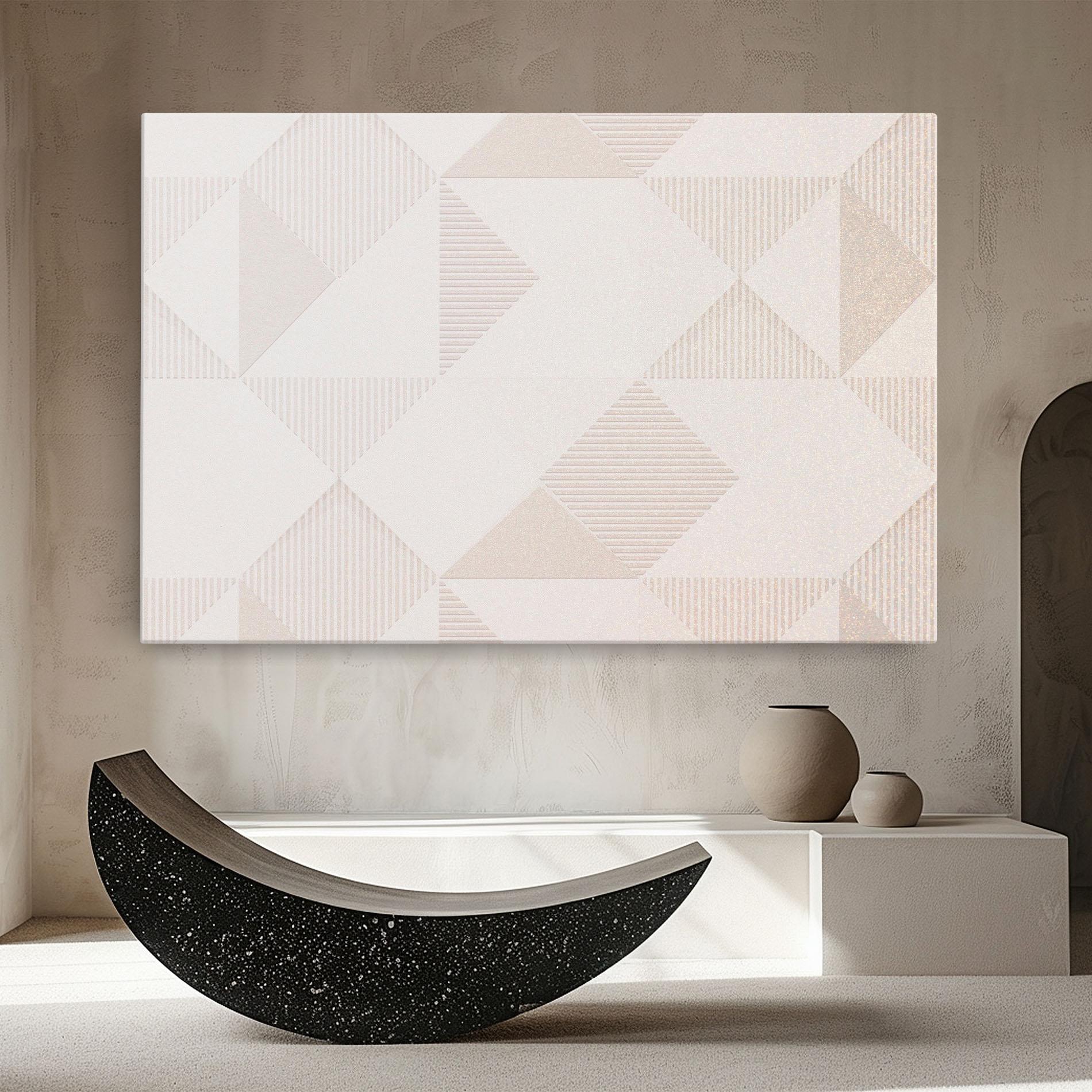 Vászonkép Light Cream Rhombus mockup 8