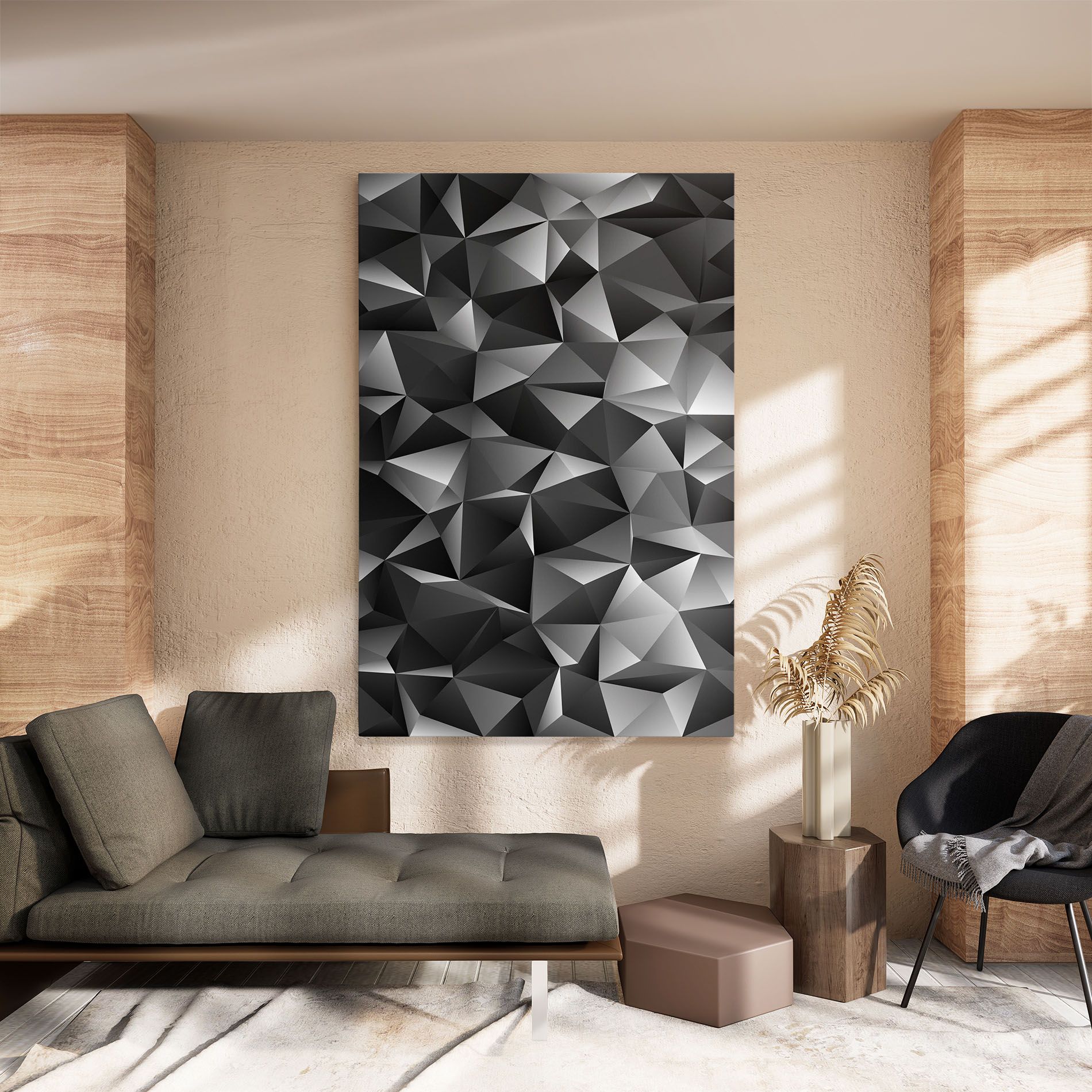 Black Triangle Pattern mockup 8