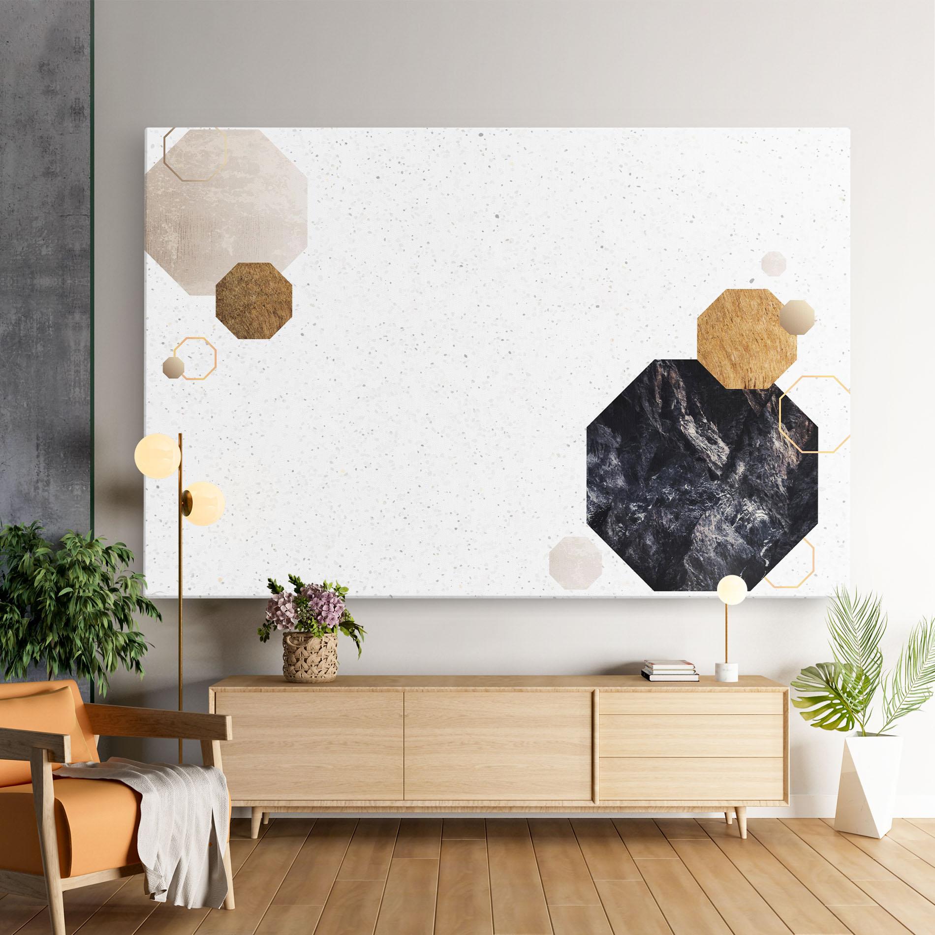 Vászonkép Big Hexagon mockup 9