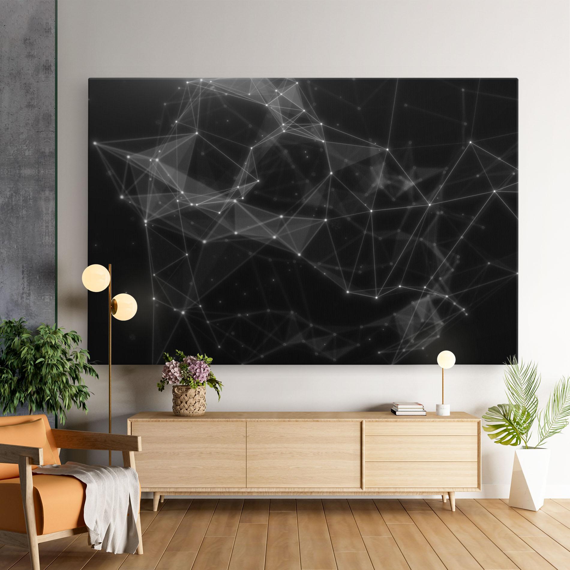 Vászonkép Connecting Lines mockup 9
