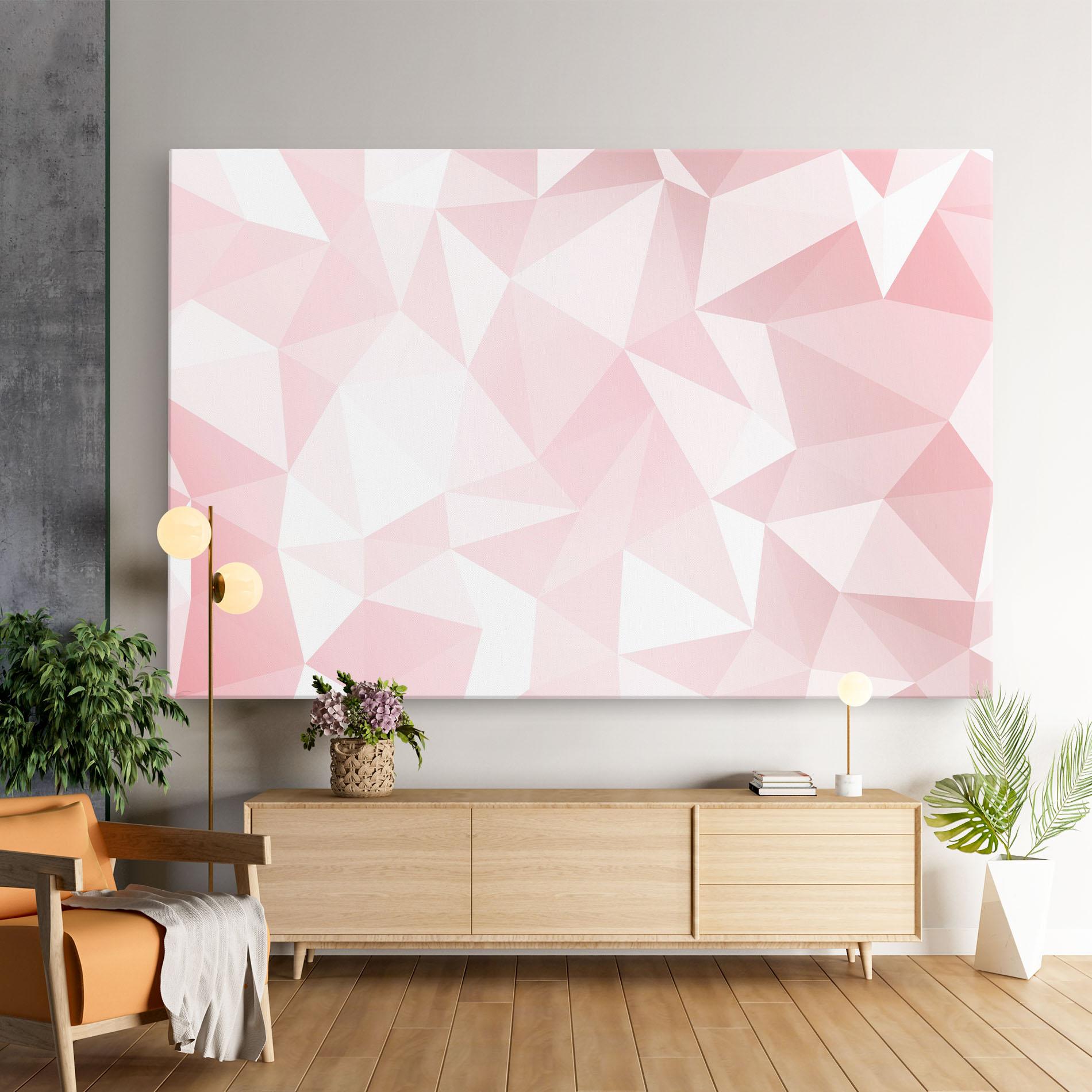 Vászonkép Pink Triangle mockup 9