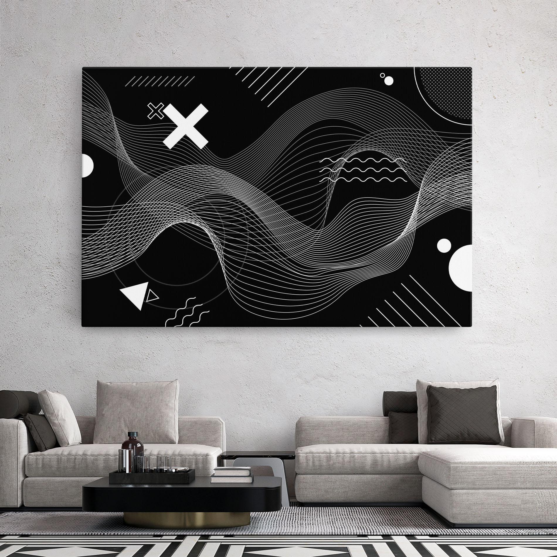 Vászonkép Geometric Lines mockup 2