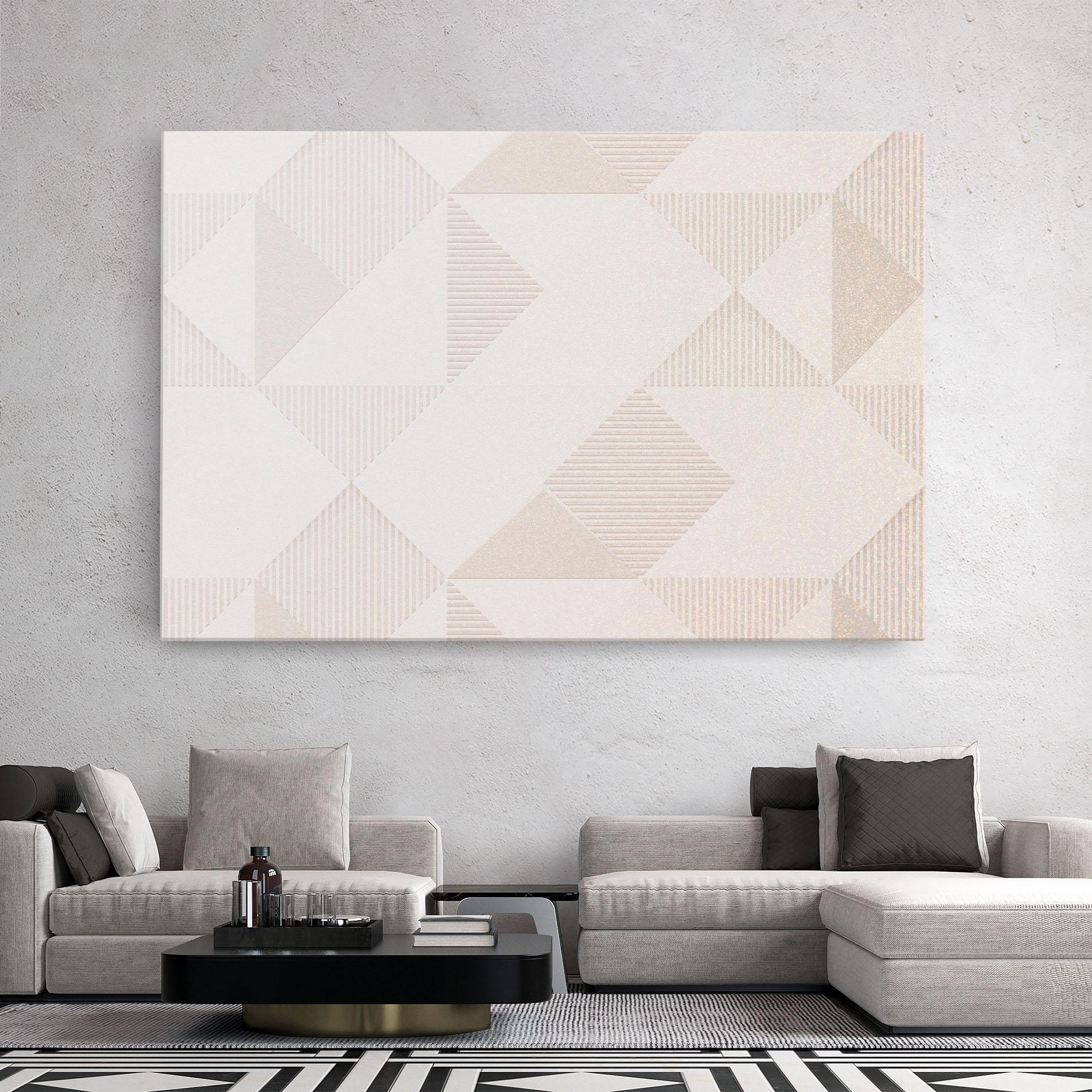 Vászonkép Light Cream Rhombus mockup 2