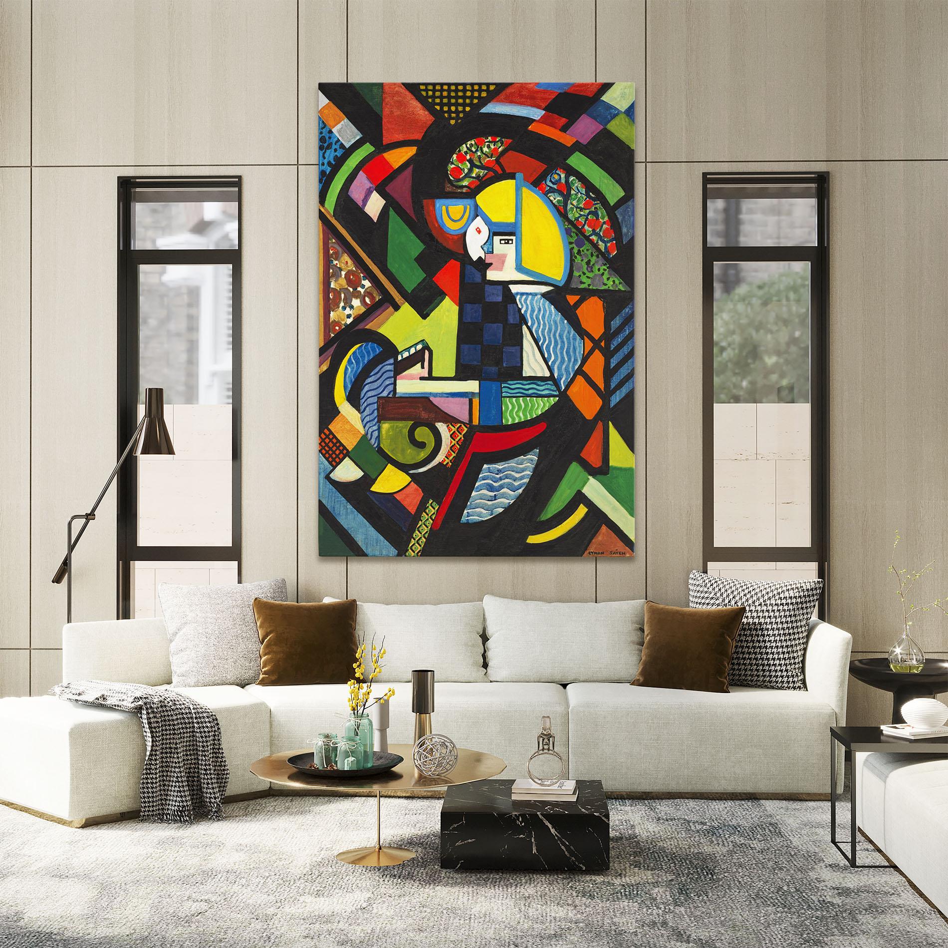 Vászonkép Mix Color Shapes mockup 2